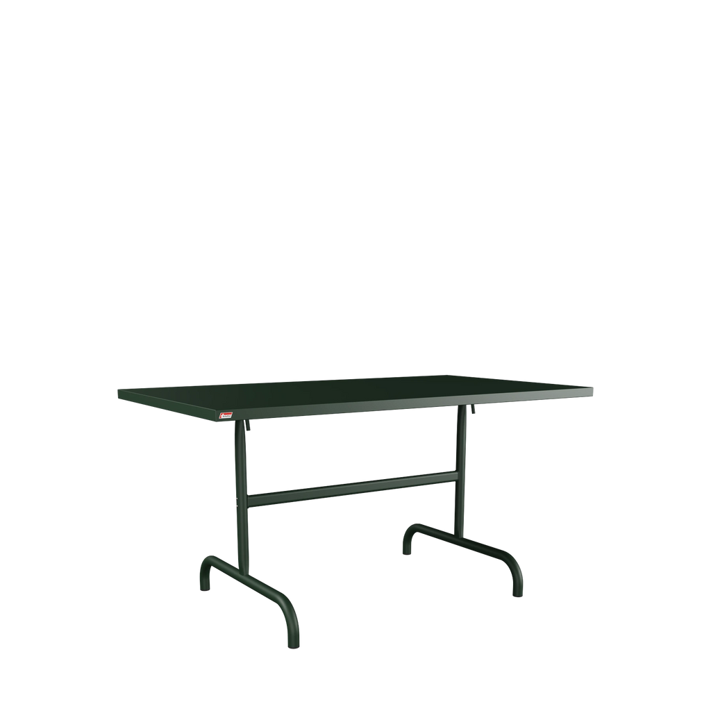 Schaffner Säntis Metalltisch 140x80 beschichtet Tannengrün