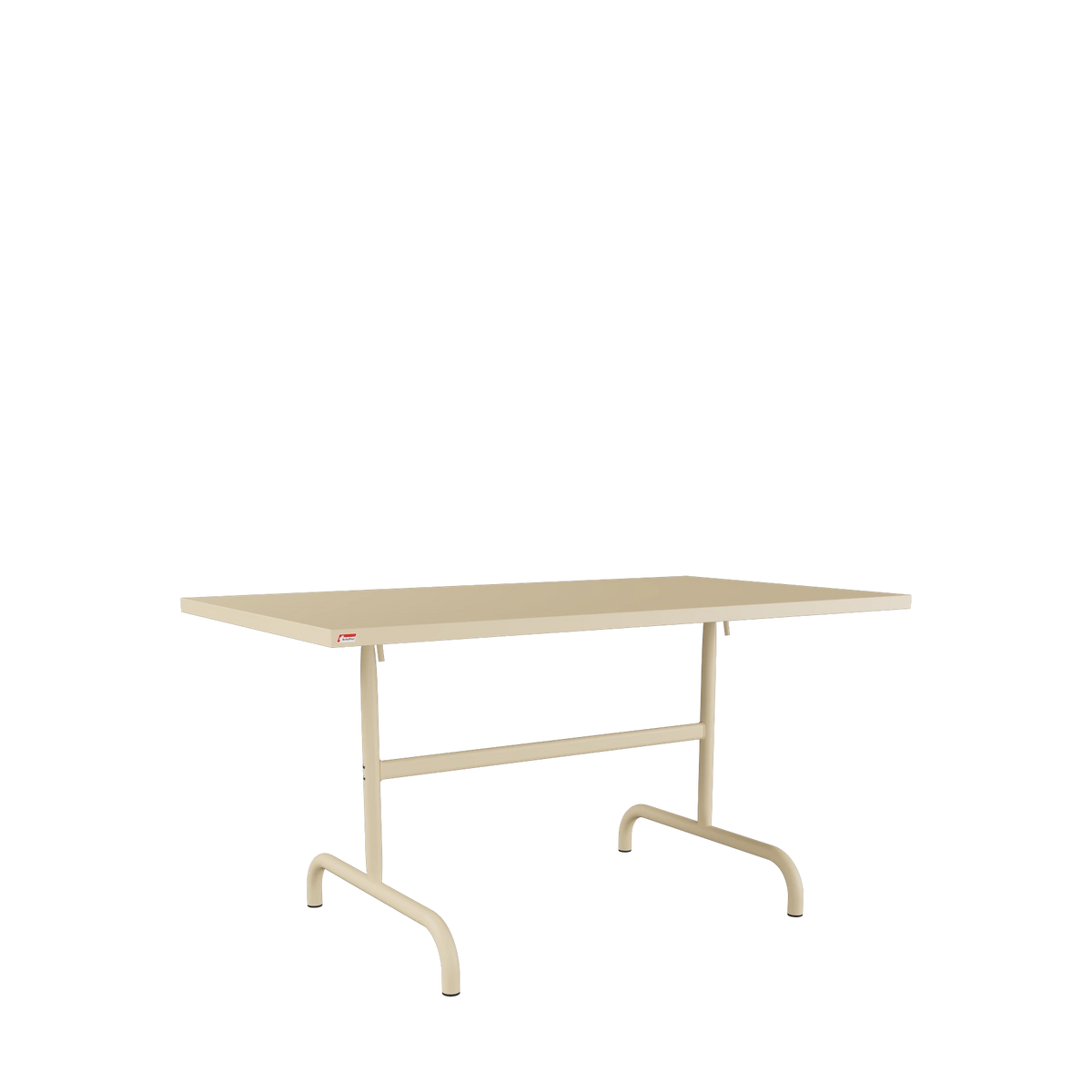 Schaffner Säntis Metalltisch 140x80 beschichtet Pastellbraun