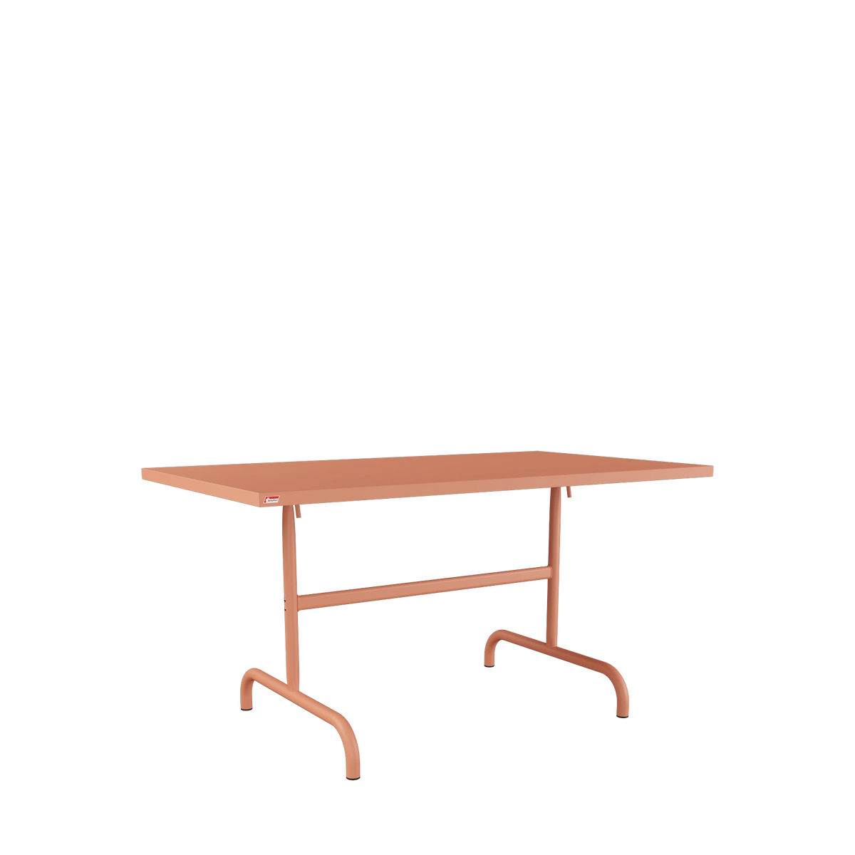 Schaffner Säntis Metalltisch 140x80 beschichtet Terracotta