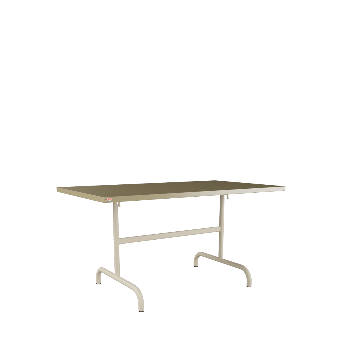 Schaffner Säntis Metalltisch 140x80 beschichtet Champagner