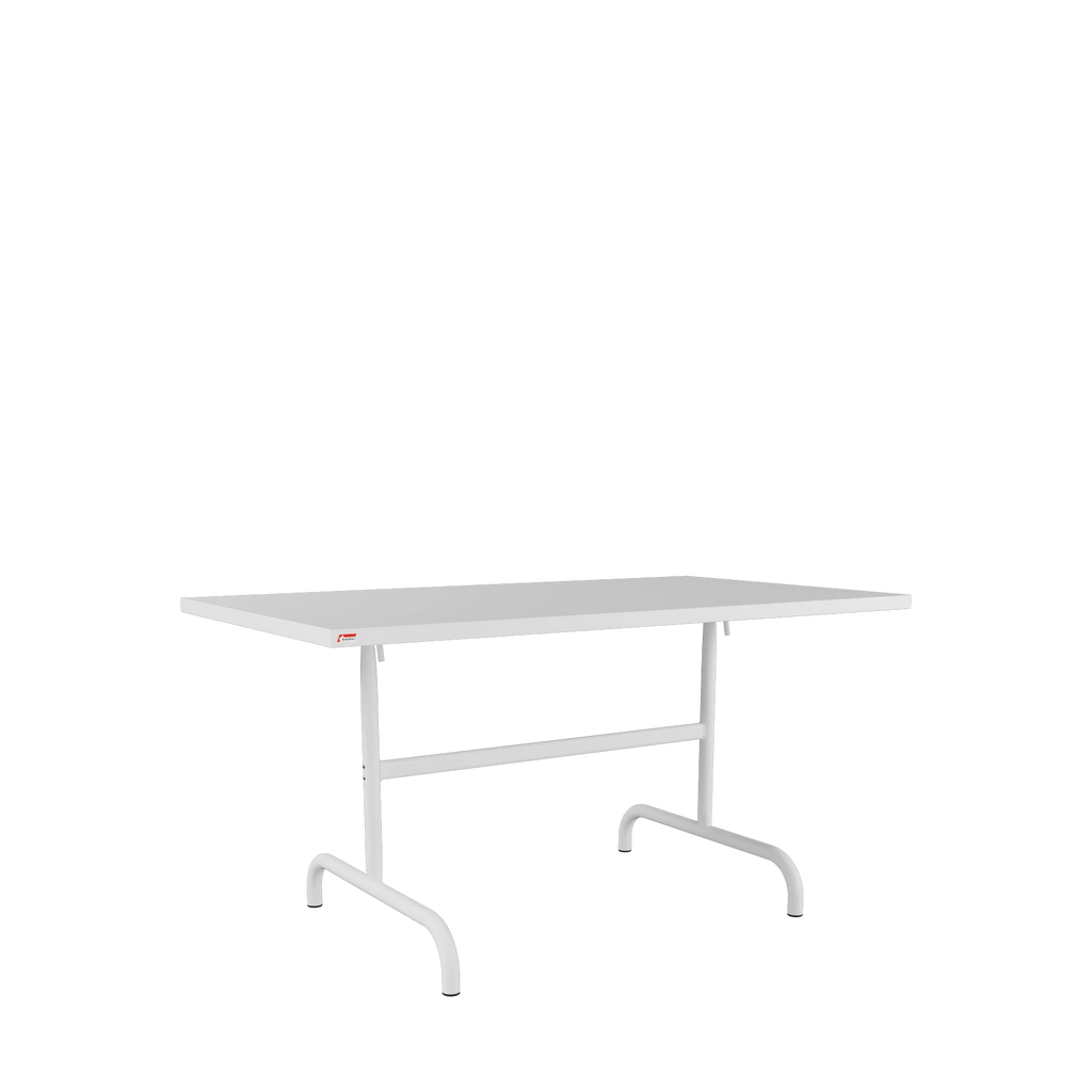 Schaffner Säntis Metalltisch 140x80 beschichtet Weiss
