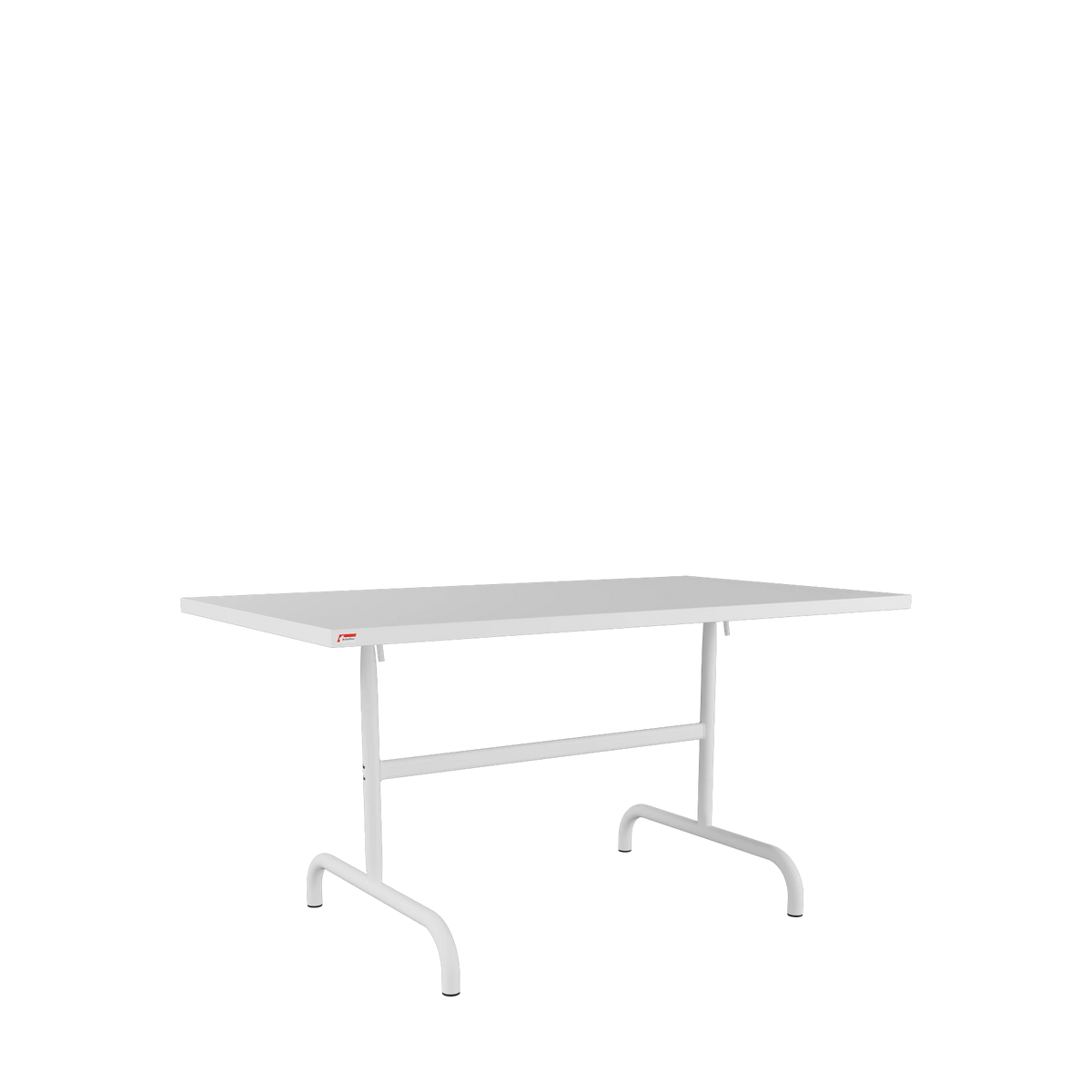 Schaffner Säntis Metalltisch 140x80 beschichtet Weiss