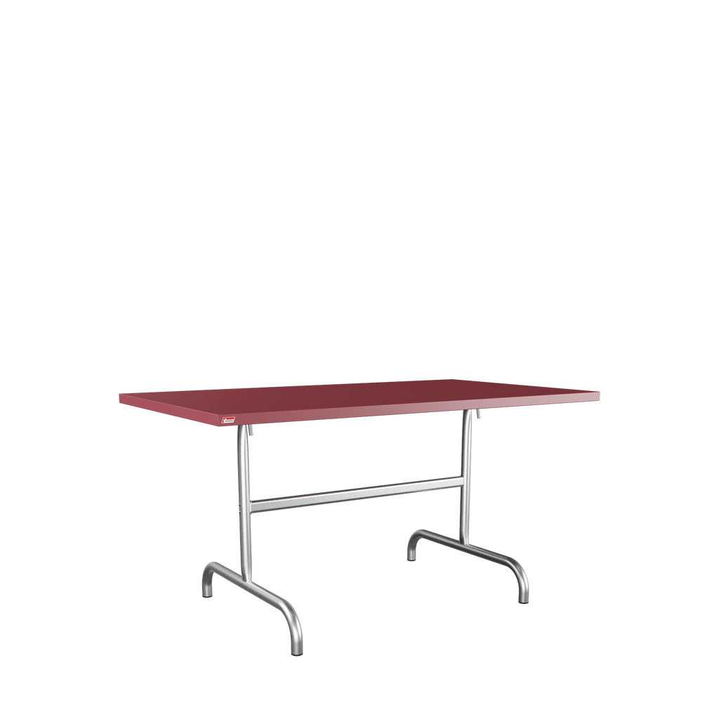 Schaffner Säntis Metalltisch 140x80 feuerverzinkt Bordeaux