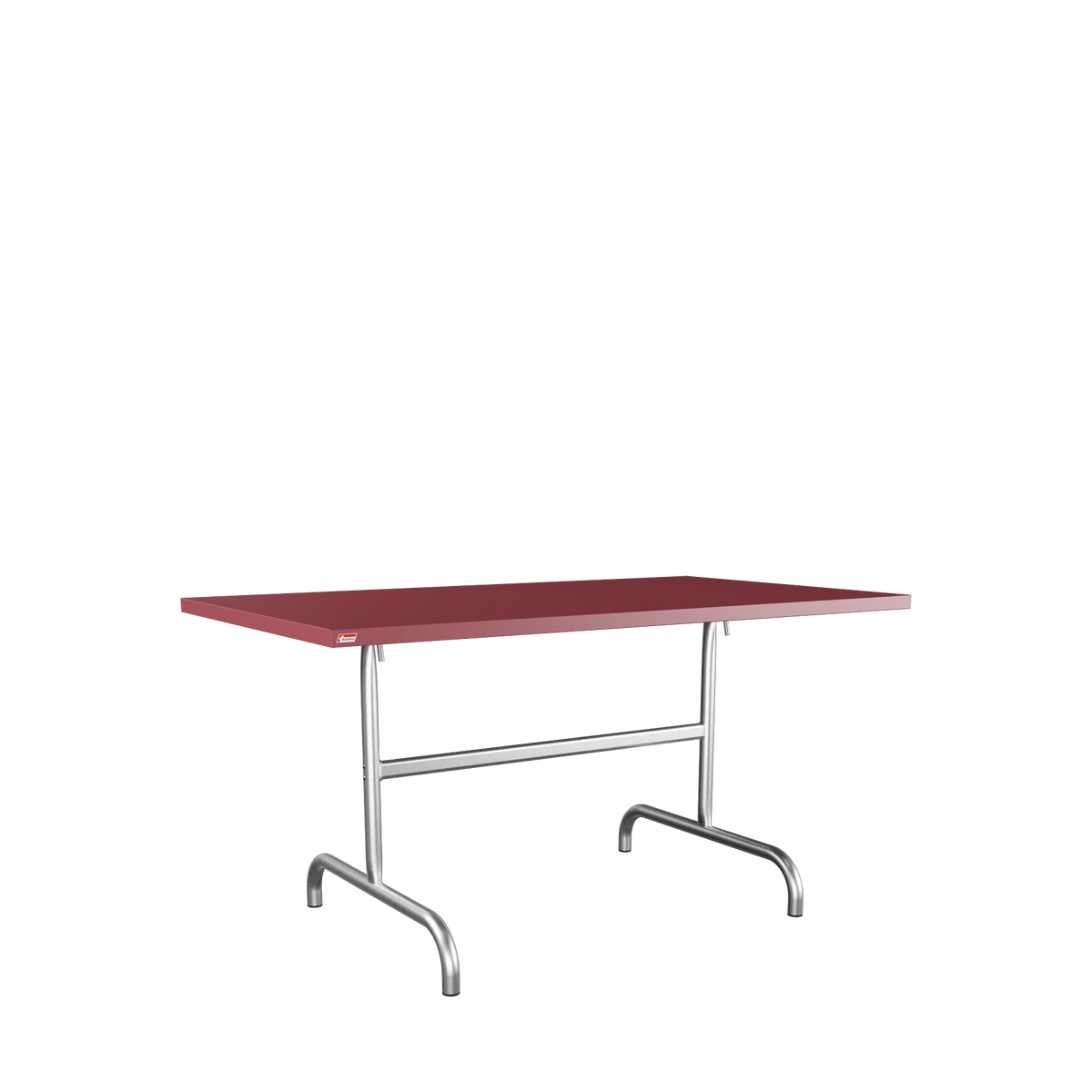 Schaffner Säntis Metalltisch 140x80 feuerverzinkt Bordeaux