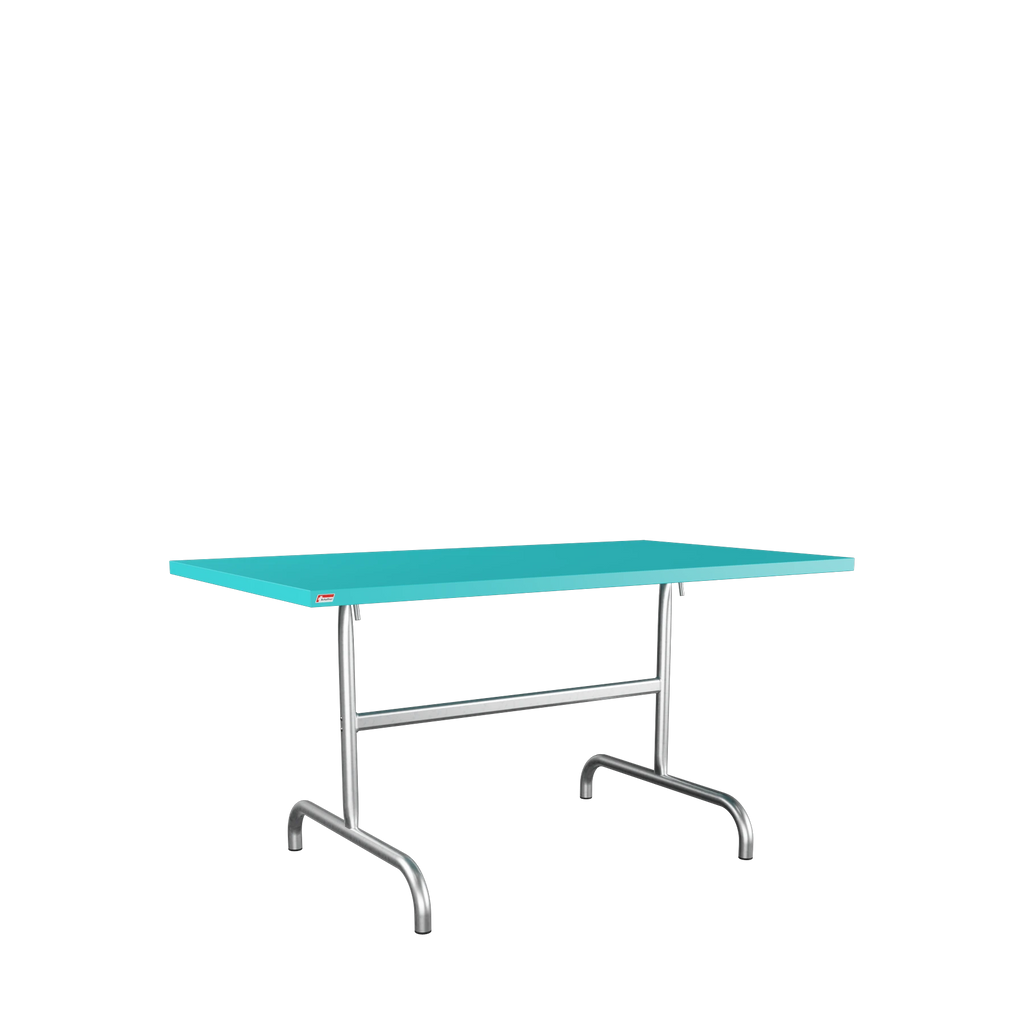 Schaffner Säntis Metalltisch 140x80 feuerverzinkt Türkis