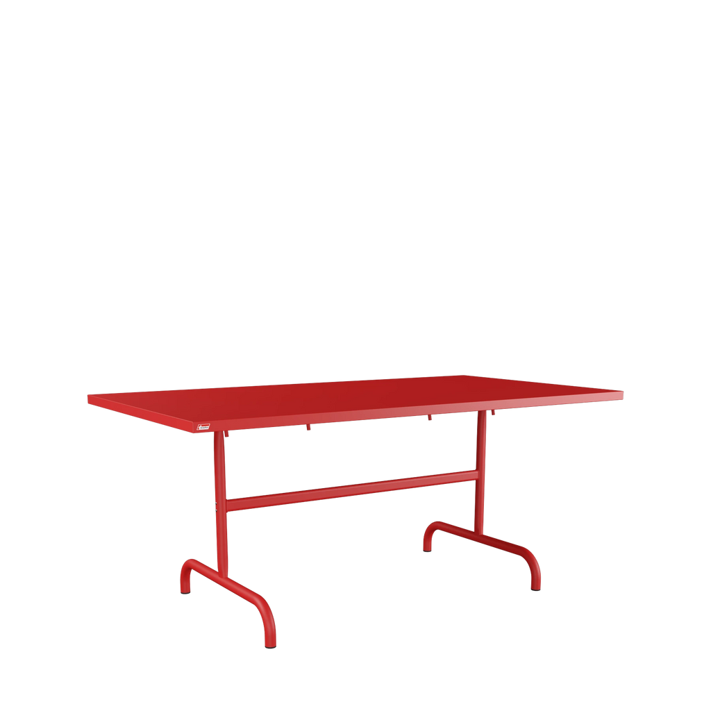 Schaffner Säntis Metalltisch 165x90 beschichtet Rot
