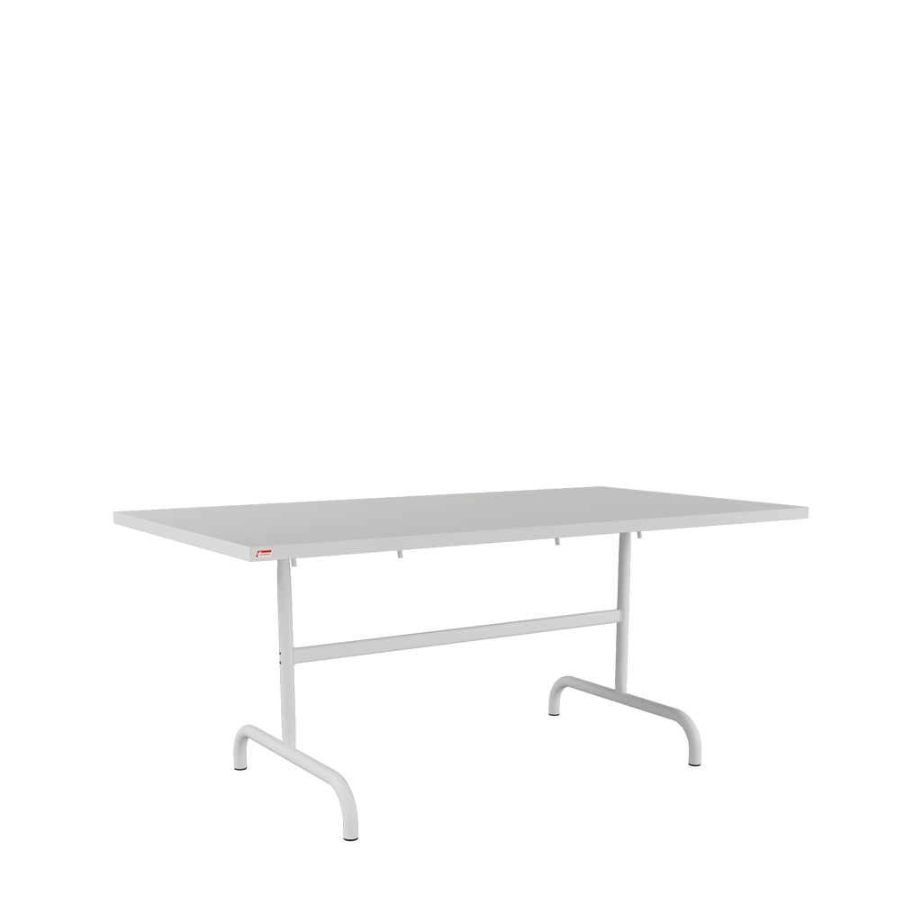 Schaffner Säntis Metalltisch 165x90 beschichtet Alusilber