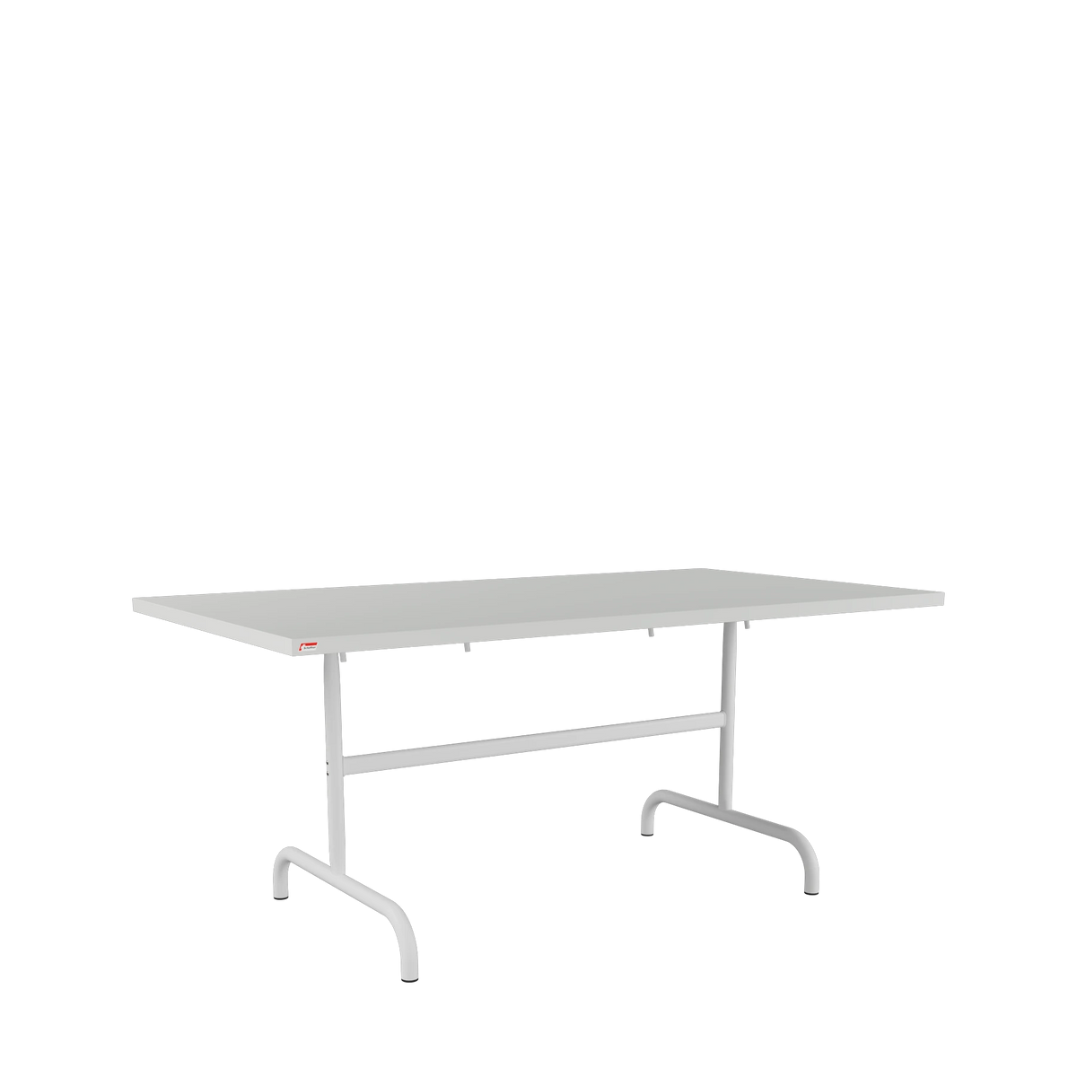Schaffner Säntis Metalltisch 165x90 beschichtet Alusilber