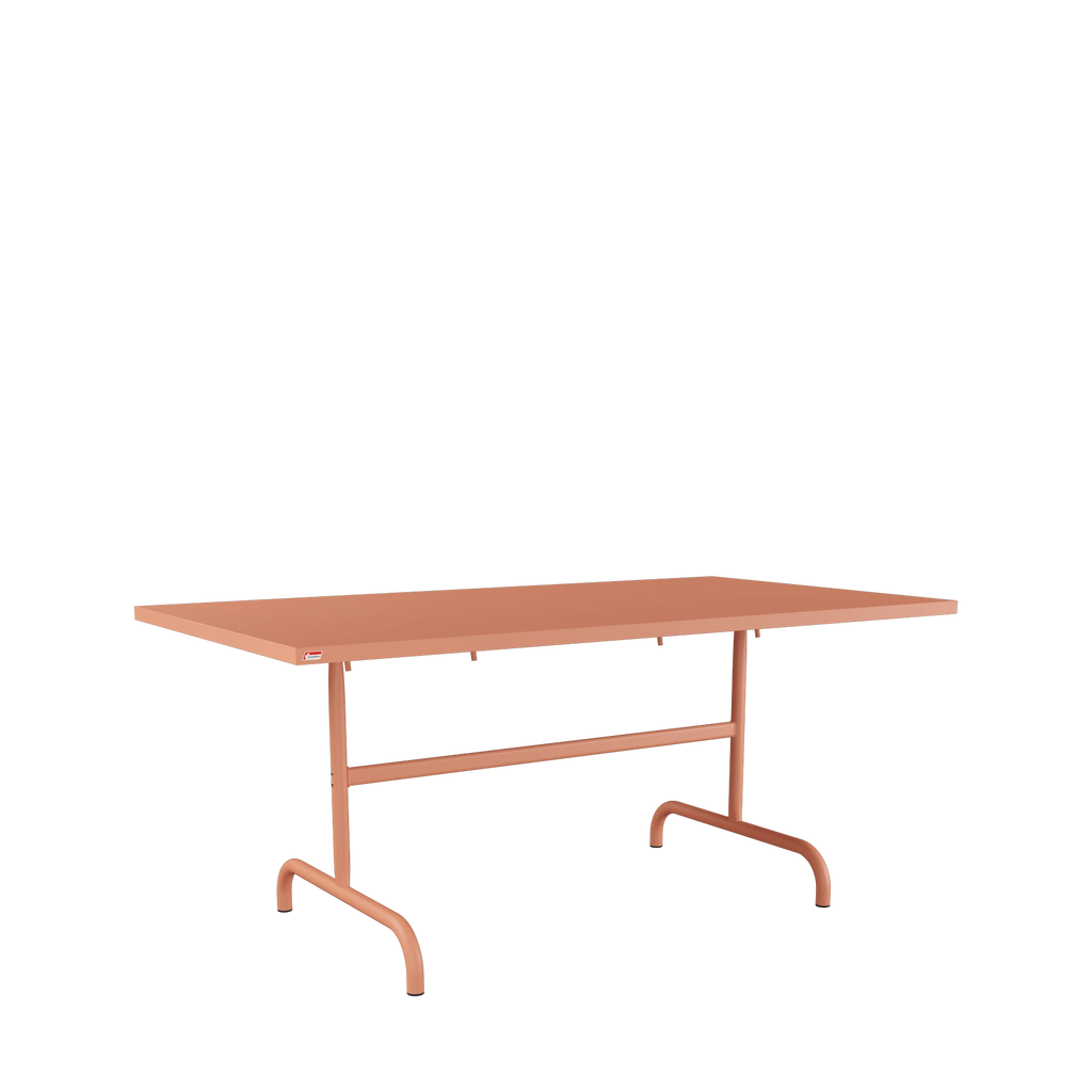 Schaffner Säntis Metalltisch 165x90 beschichtet Terracotta