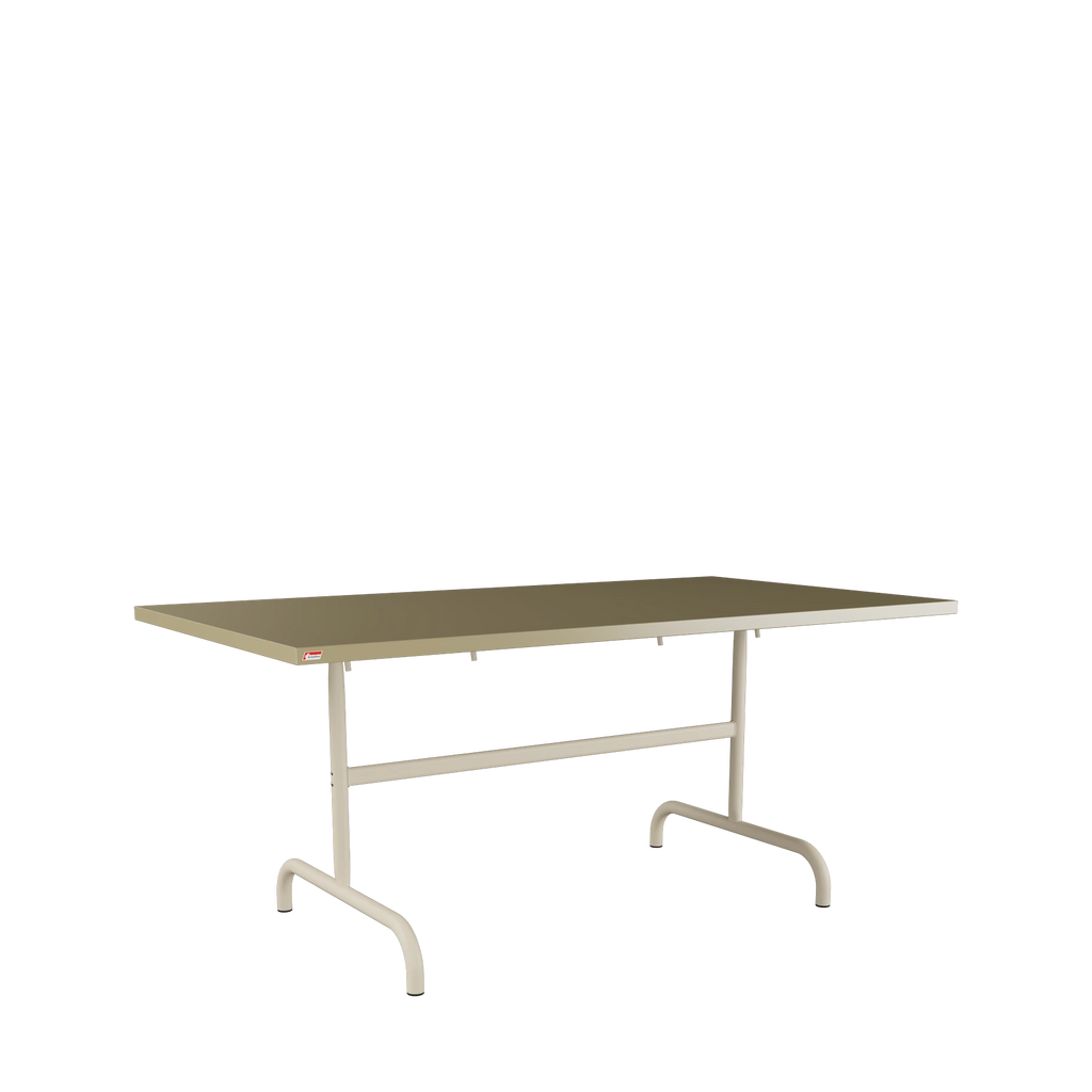 Schaffner Säntis Metalltisch 165x90 beschichtet Champagner