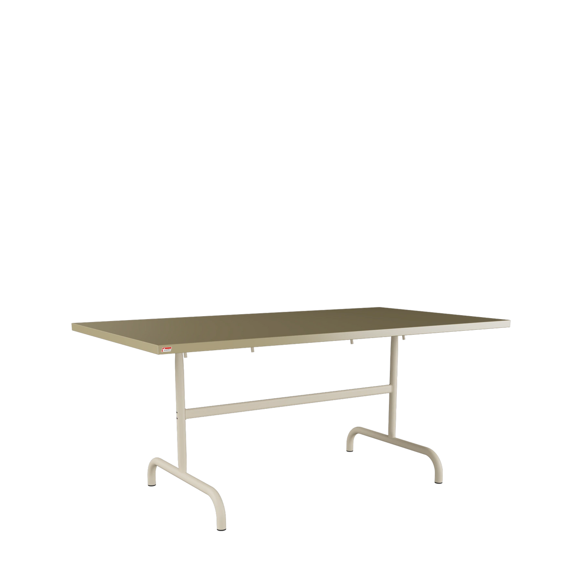Schaffner Säntis Metalltisch 165x90 beschichtet Champagner