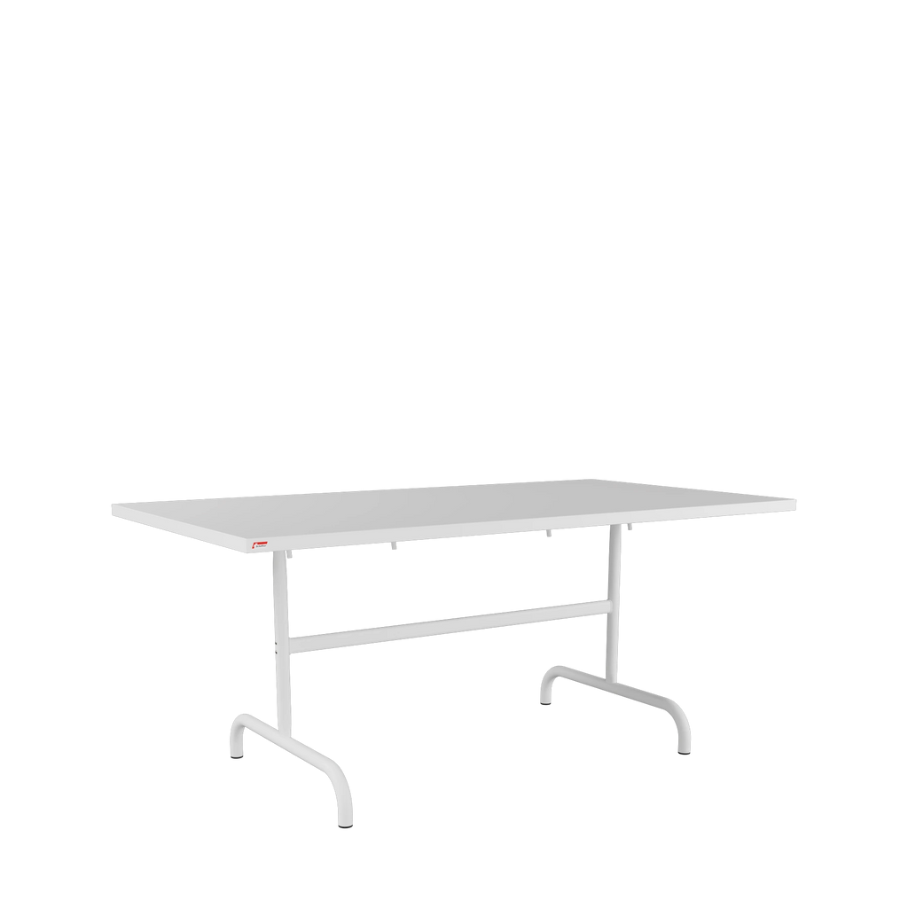 Schaffner Säntis Metalltisch 165x90 beschichtet Weiss