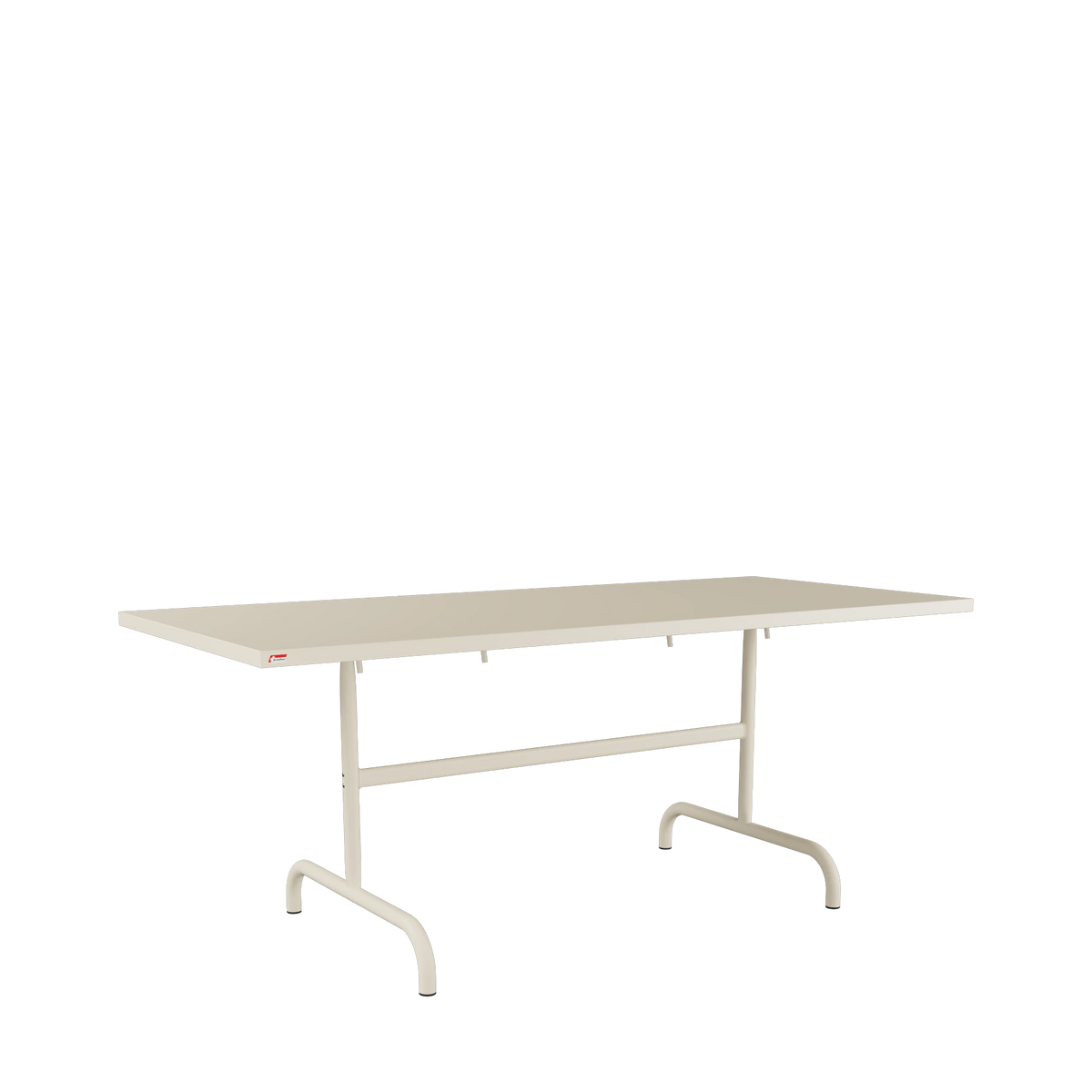 Schaffner Säntis Metalltisch 180x80 beschichtet Pastellsand