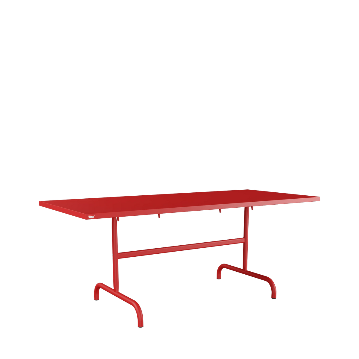 Schaffner Säntis Metalltisch 180x80 beschichtet Rot