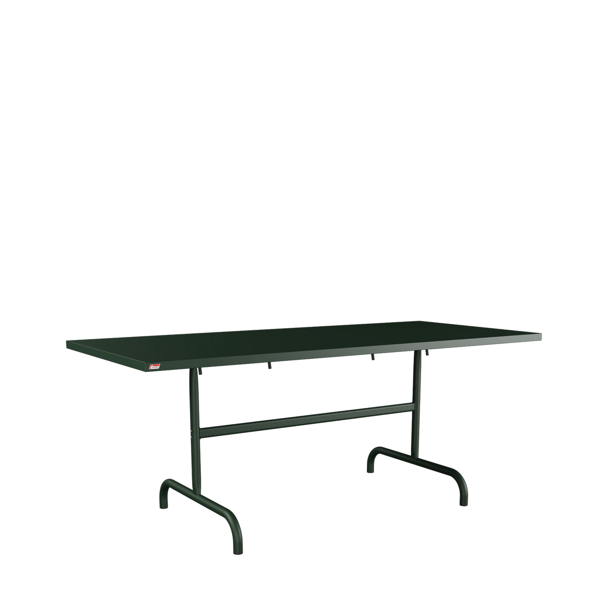 Schaffner Säntis Metalltisch 180x80 beschichtet Tannengrün