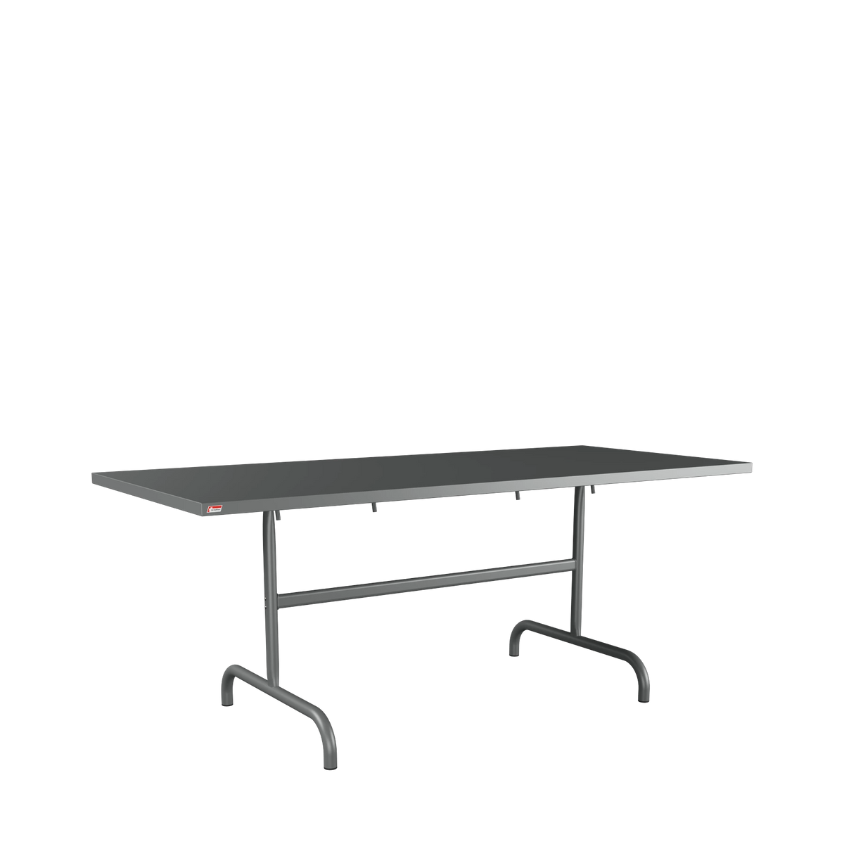 Schaffner Säntis Metalltisch 180x80 beschichtet Graphit