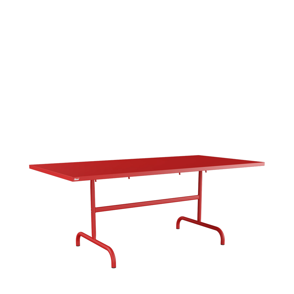 Schaffner Säntis Metalltisch 180x90 beschichtet Rot