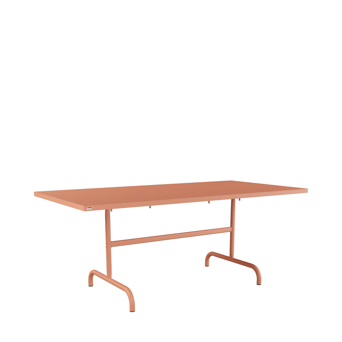 Schaffner Säntis Metalltisch 180x90 beschichtet Terracotta