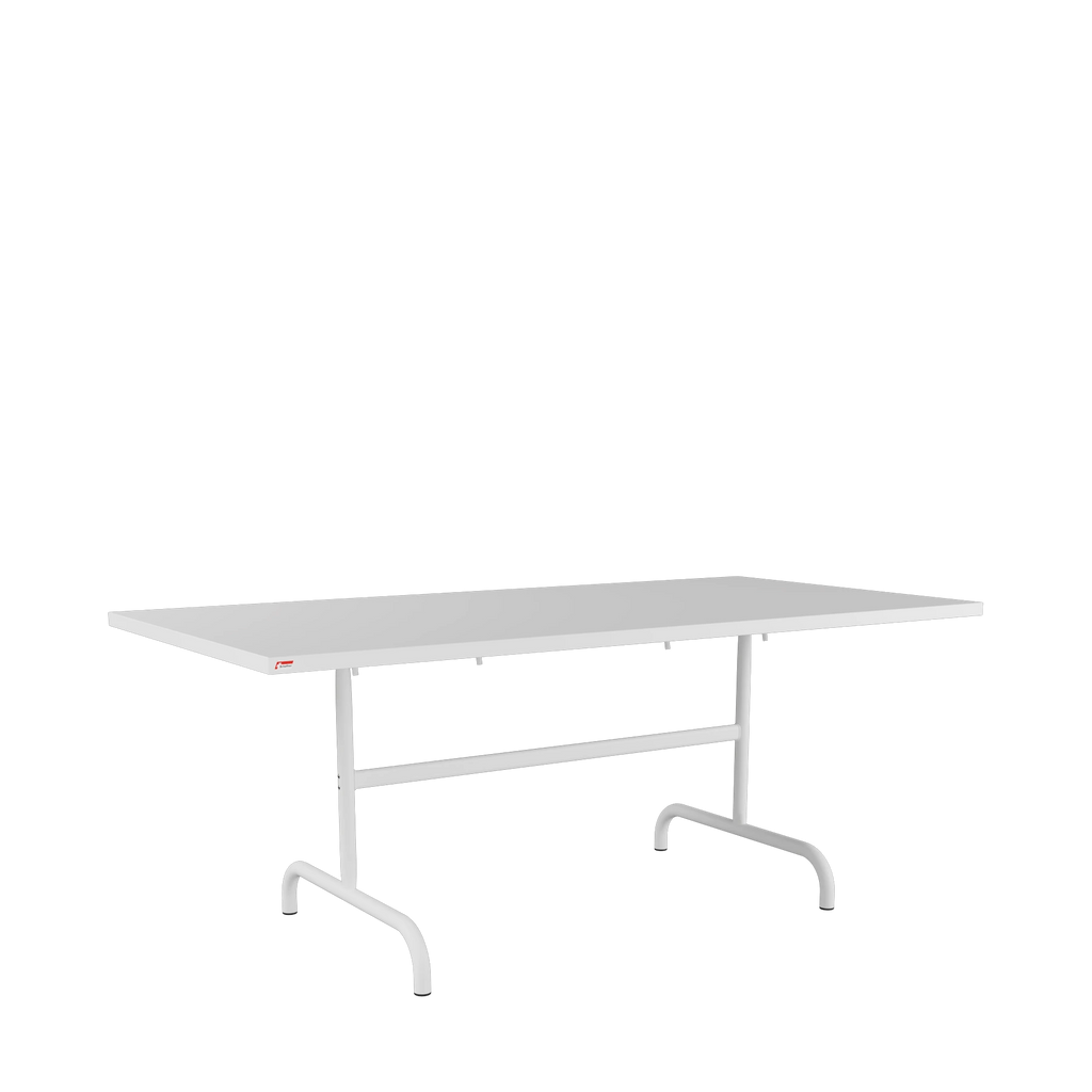 Schaffner Säntis Metalltisch 180x90 beschichtet Weiss