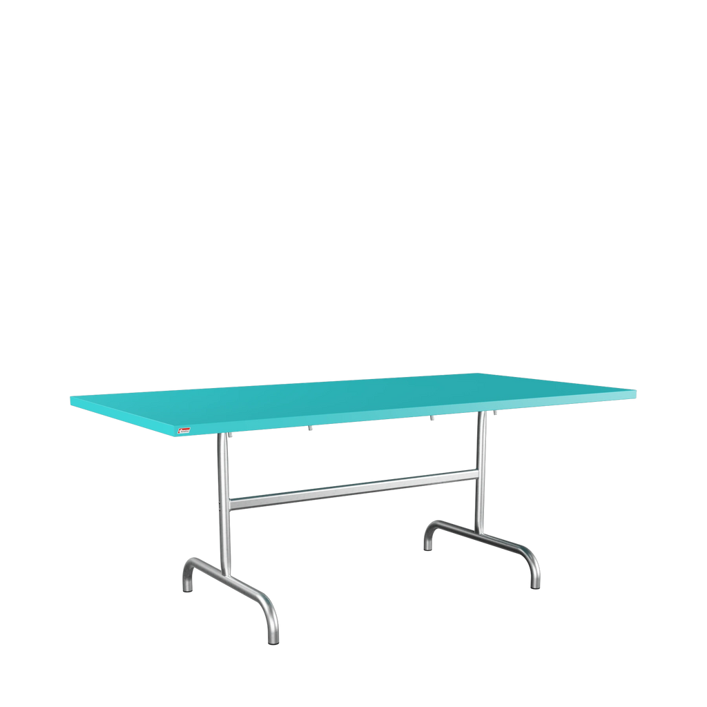 Schaffner Säntis Metalltisch 180x90 feuerverzinkt Türkis