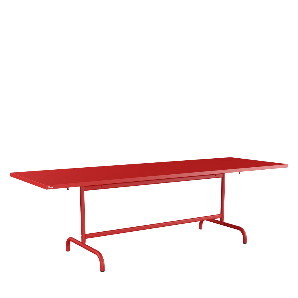 Schaffner Säntis Metalltisch 240x80 beschichtet Rot
