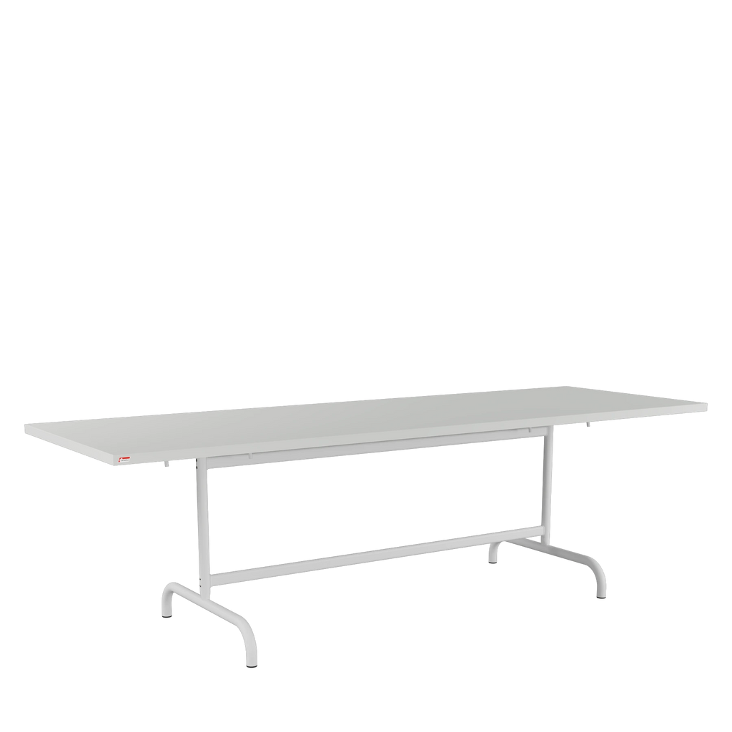 Schaffner Säntis Metalltisch 240x80 beschichtet Alusilber