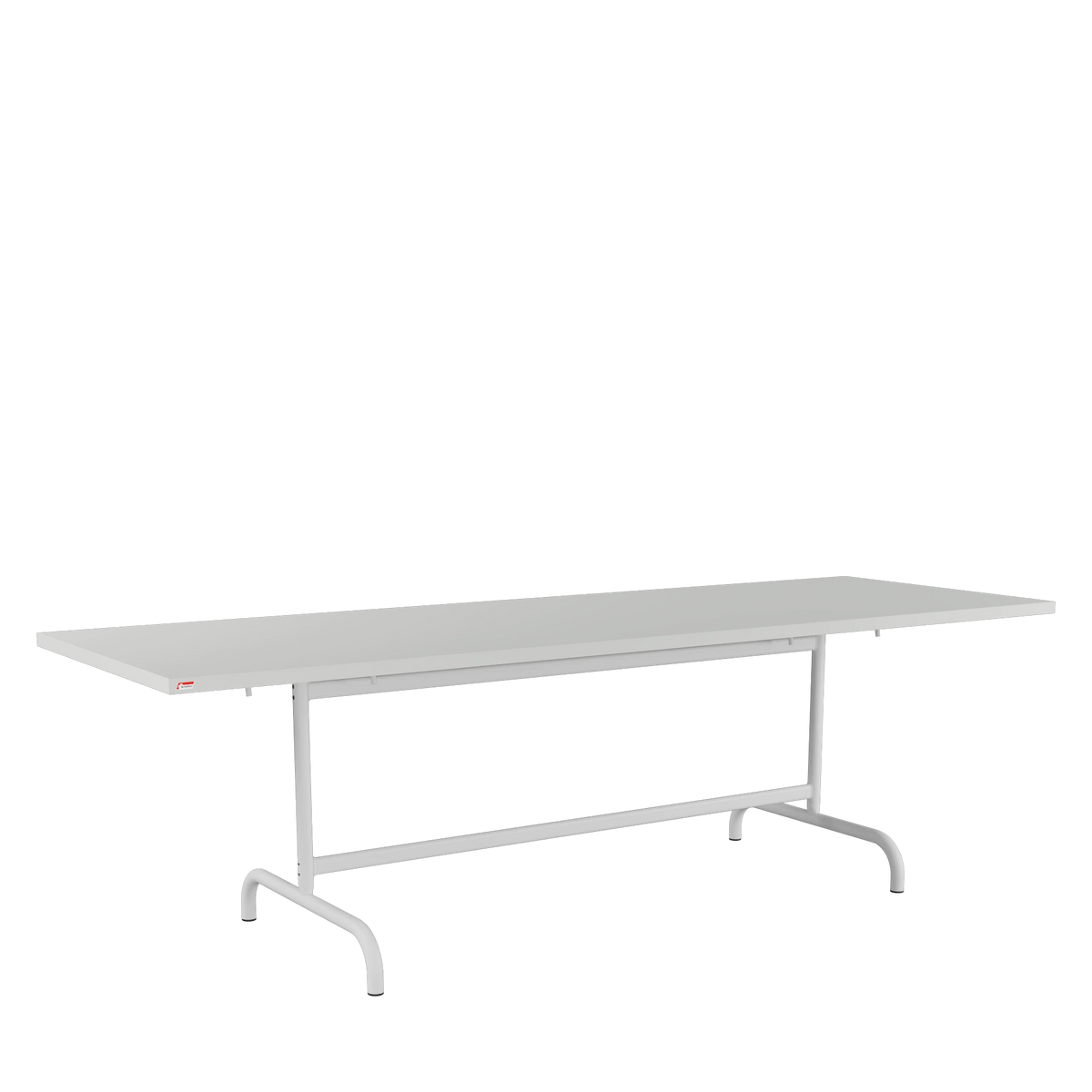 Schaffner Säntis Metalltisch 240x80 beschichtet Alusilber