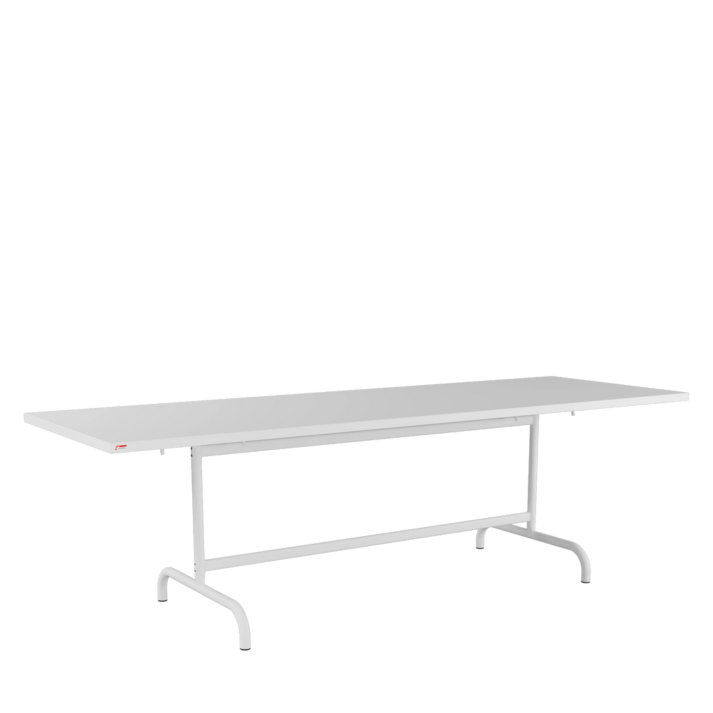 Schaffner Säntis Metalltisch 240x80 beschichtet Weiss