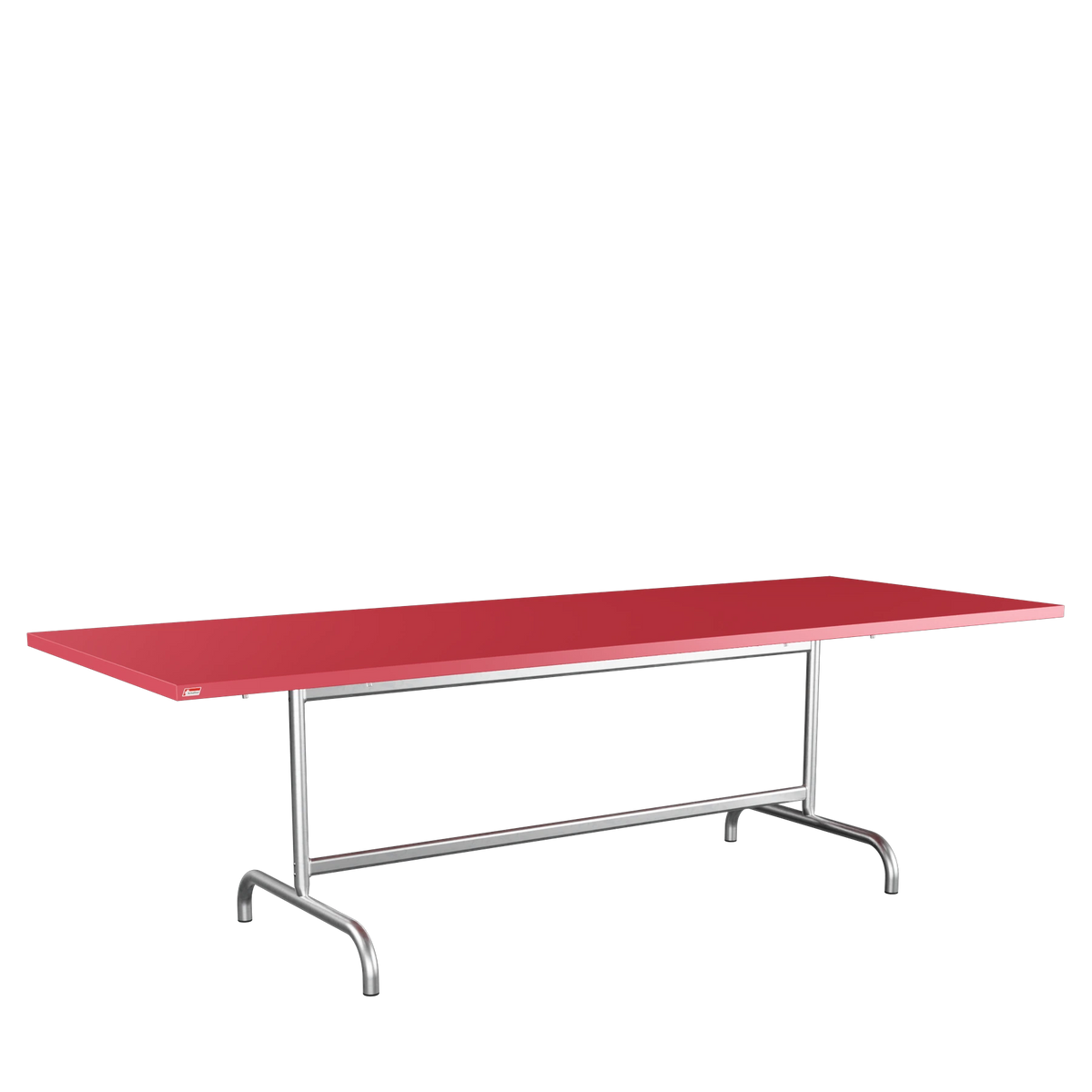 Schaffner Säntis Metalltisch 240x90 feuerverzinkt Ahornrot