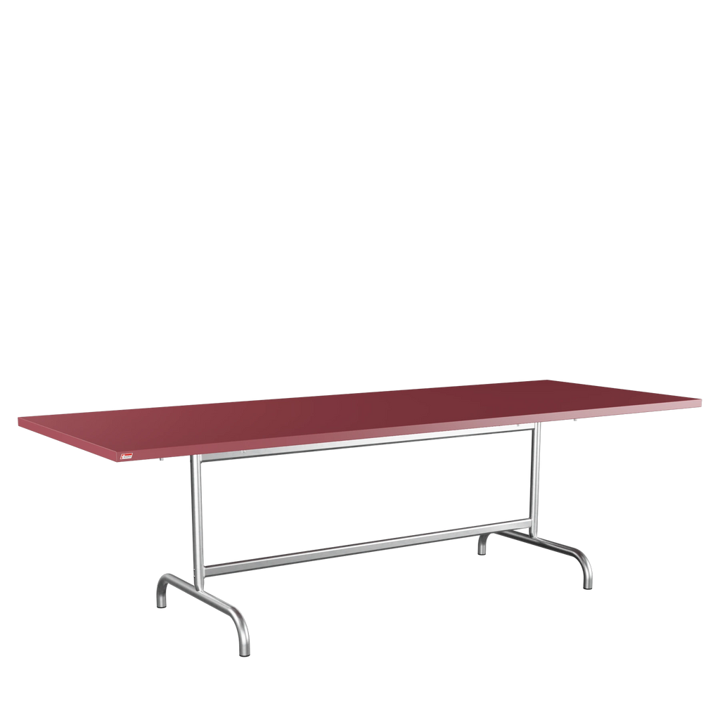 Schaffner Säntis Metalltisch 240x90 feuerverzinkt Bordeaux