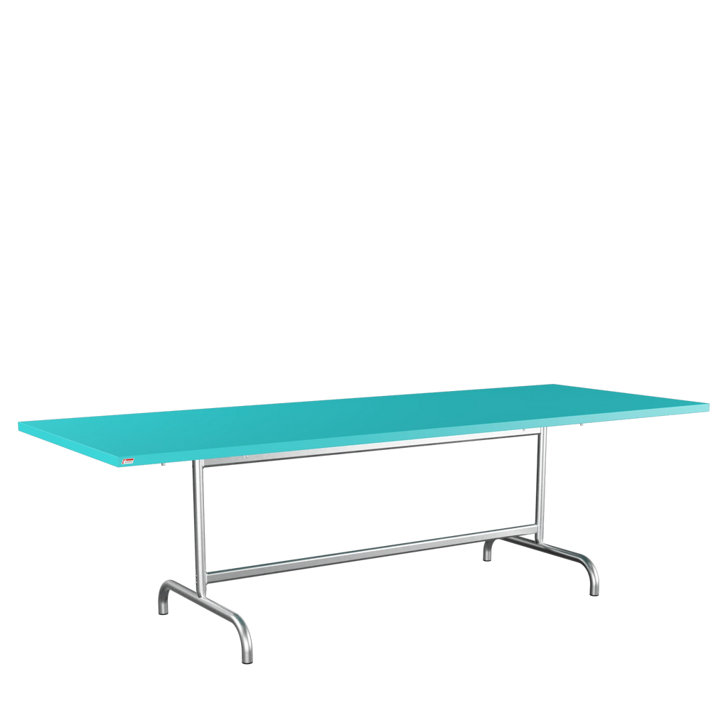 Schaffner Säntis Metalltisch 240x90 feuerverzinkt Türkis