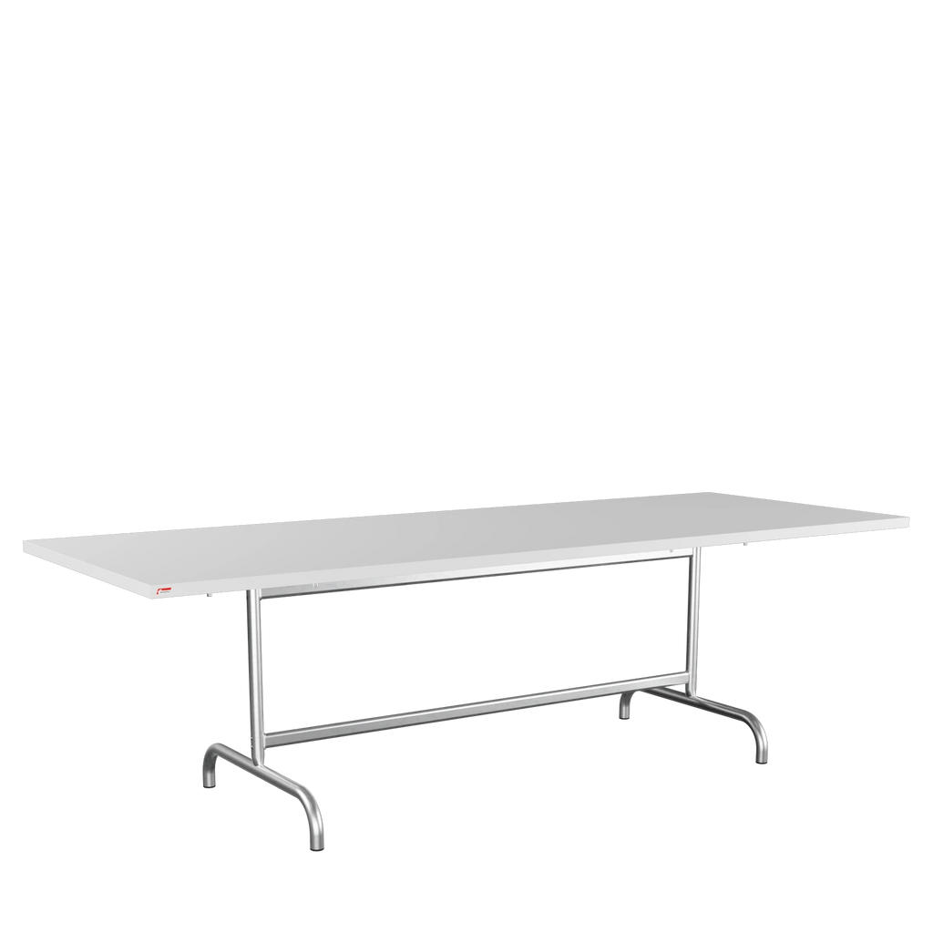 Schaffner Säntis Metalltisch 240x90 feuerverzinkt Weiss