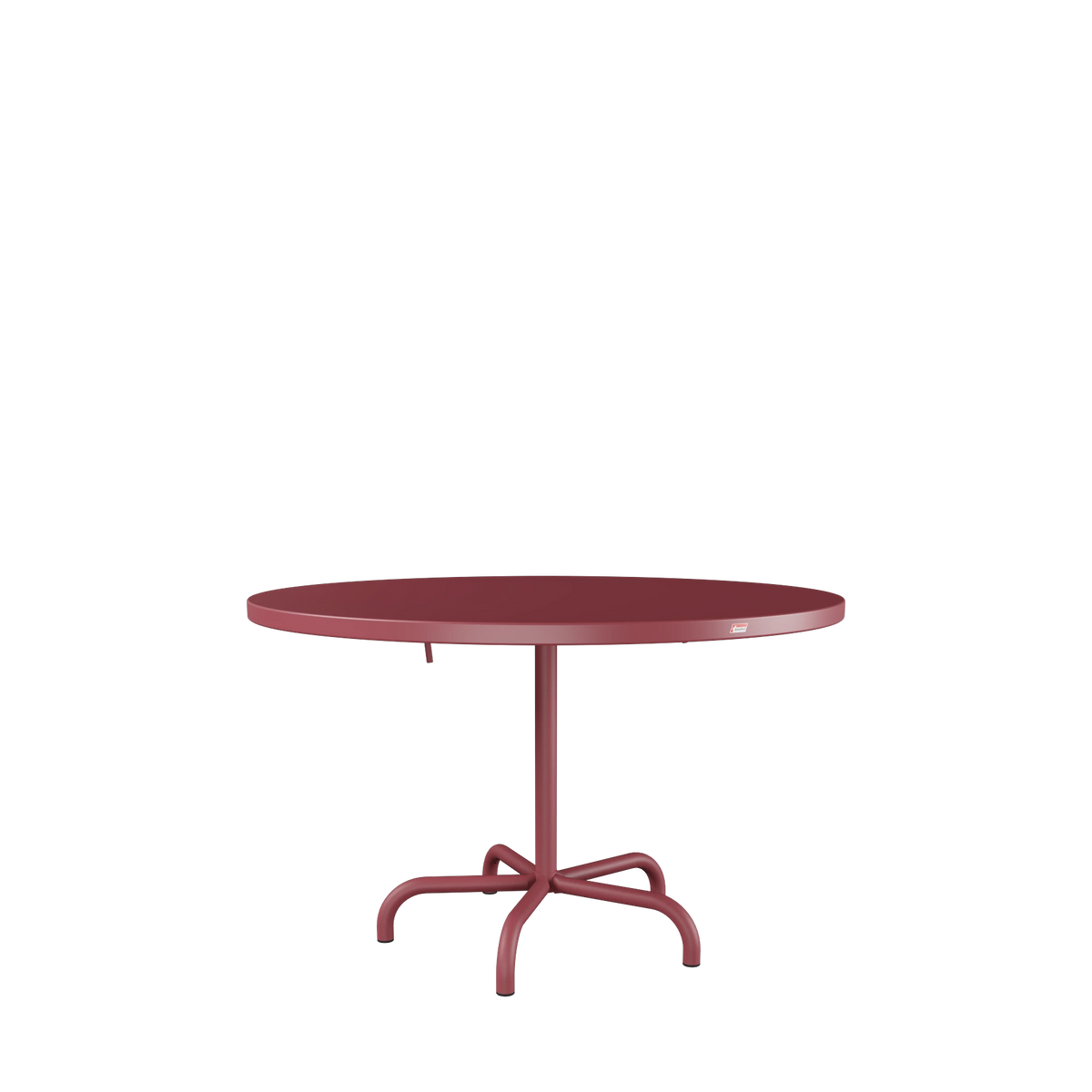 Schaffner Säntis Metalltisch ø117 beschichtet Bordeaux