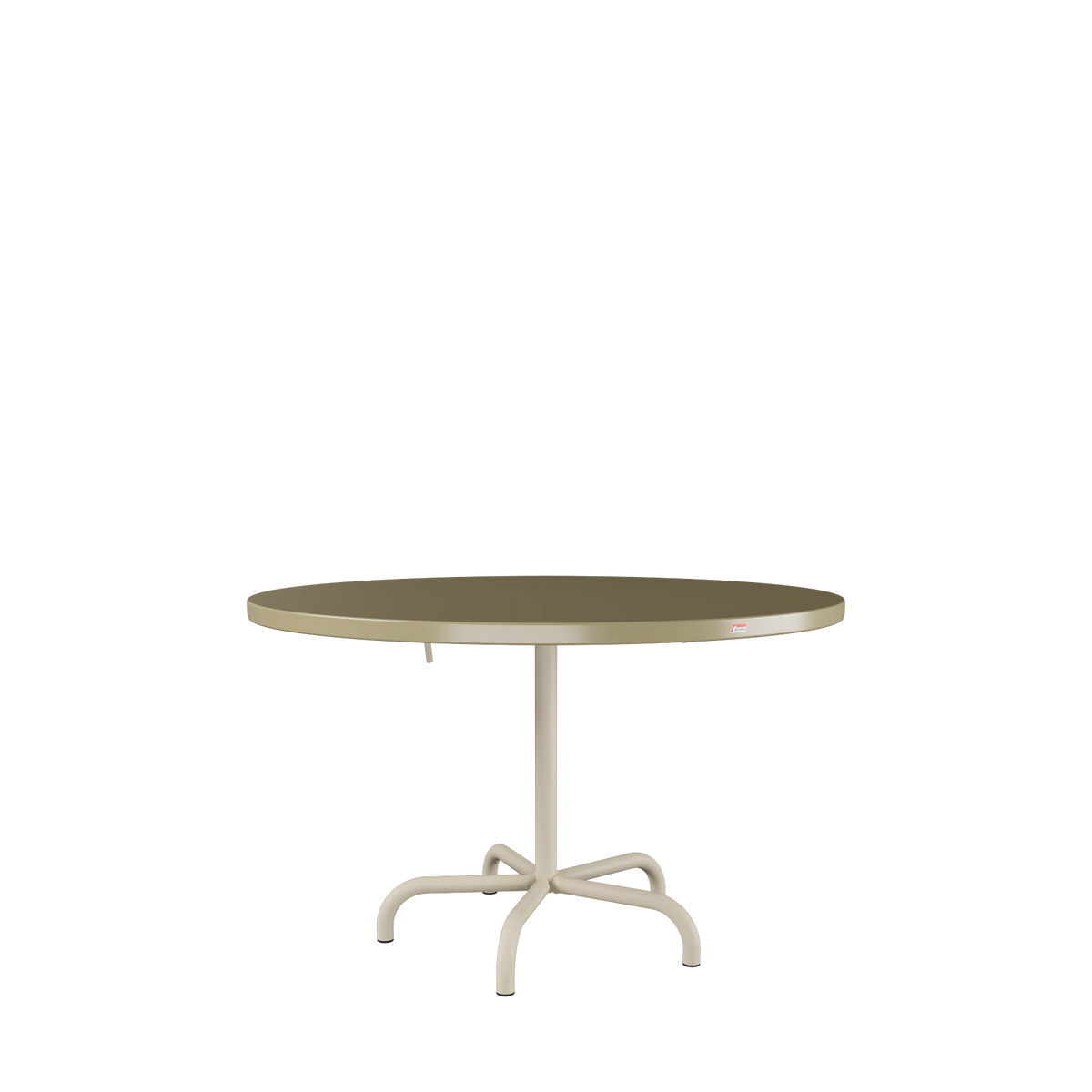 Schaffner Säntis Metalltisch ø117 beschichtet Champagner