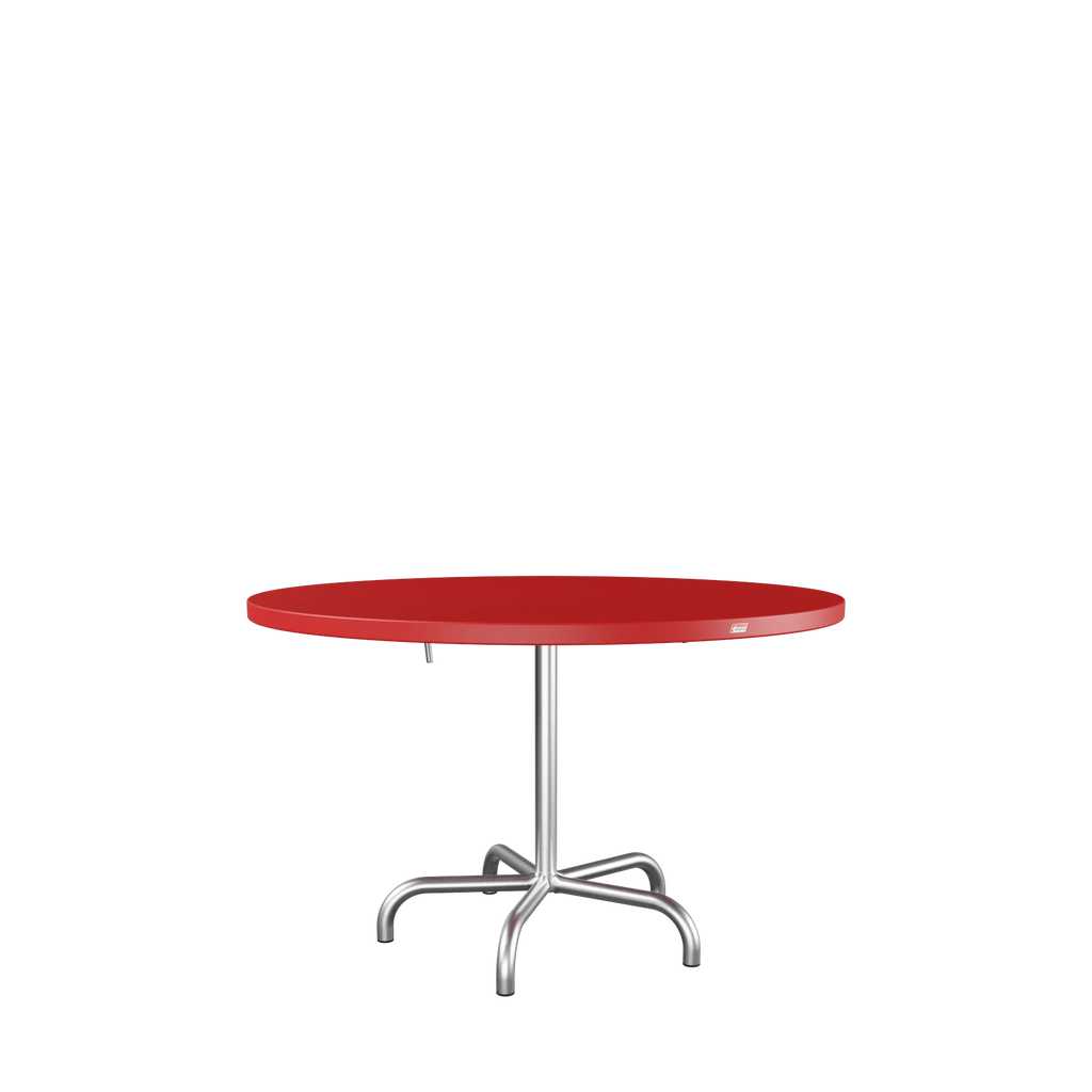 Schaffner Säntis Metalltisch ø117 feuerverzinkt Rot