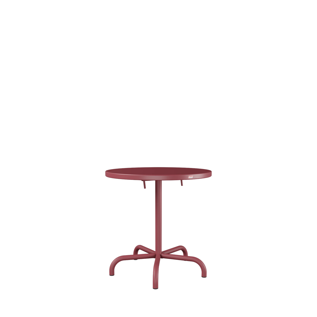 Schaffner Säntis Metalltisch ø72 beschichtet Bordeaux