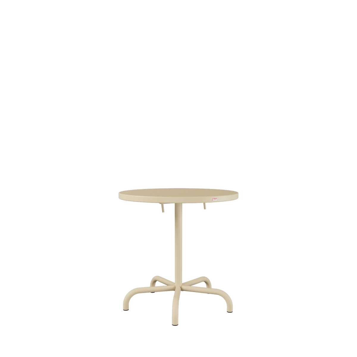 Schaffner Säntis Metalltisch ø72 beschichtet Pastellbraun