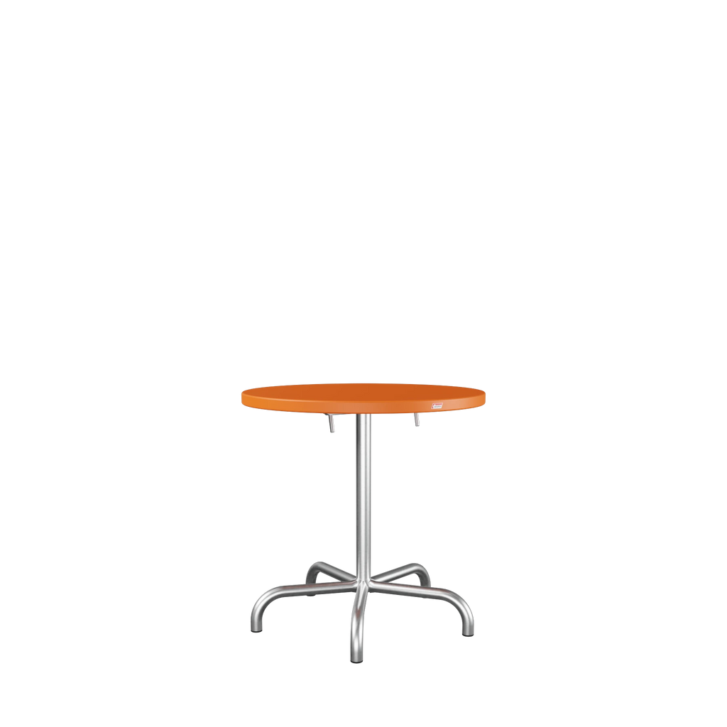 Schaffner Säntis Metalltisch ø72 feuerverzinkt Orange