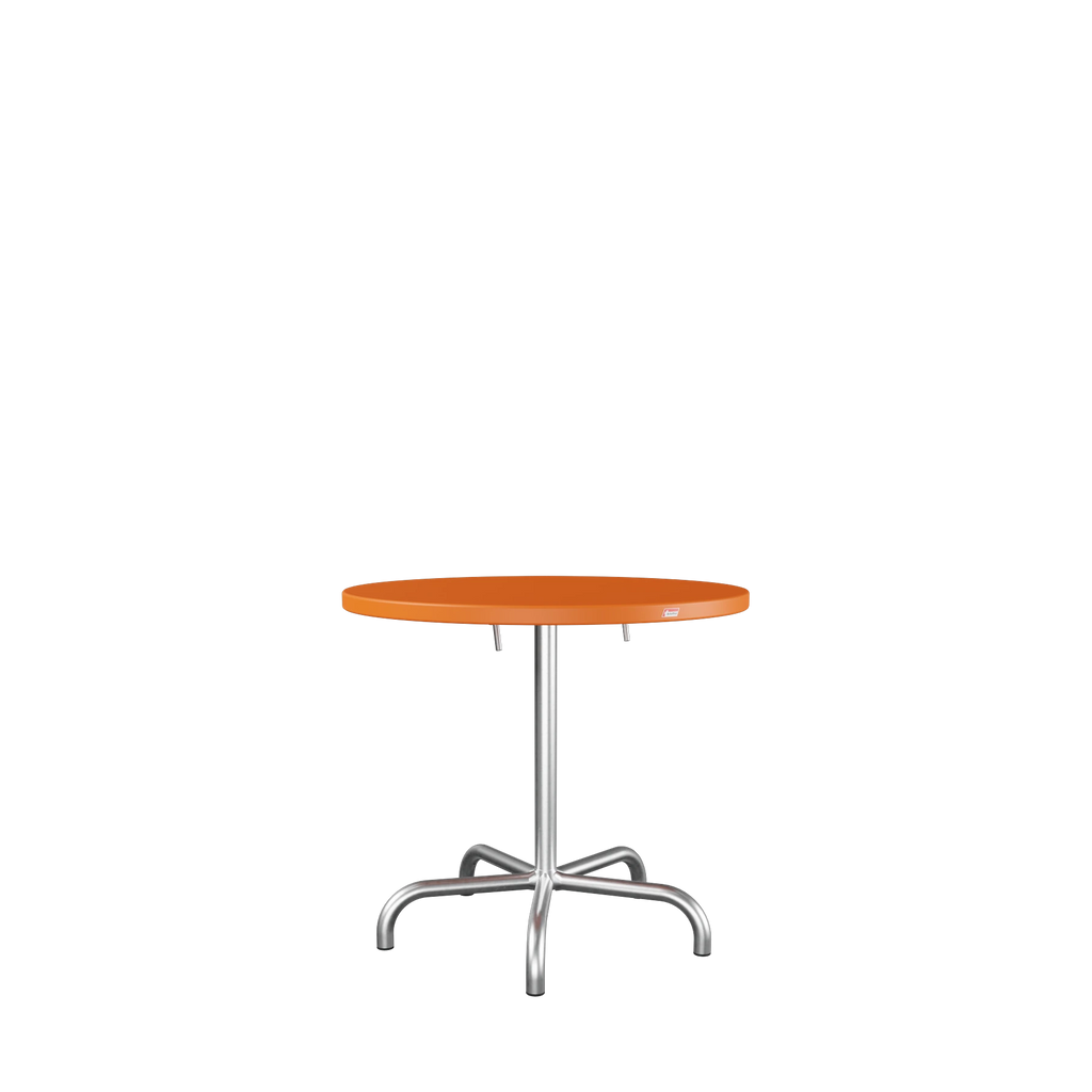 Schaffner Säntis Metalltisch ø80 feuerverzinkt Orange