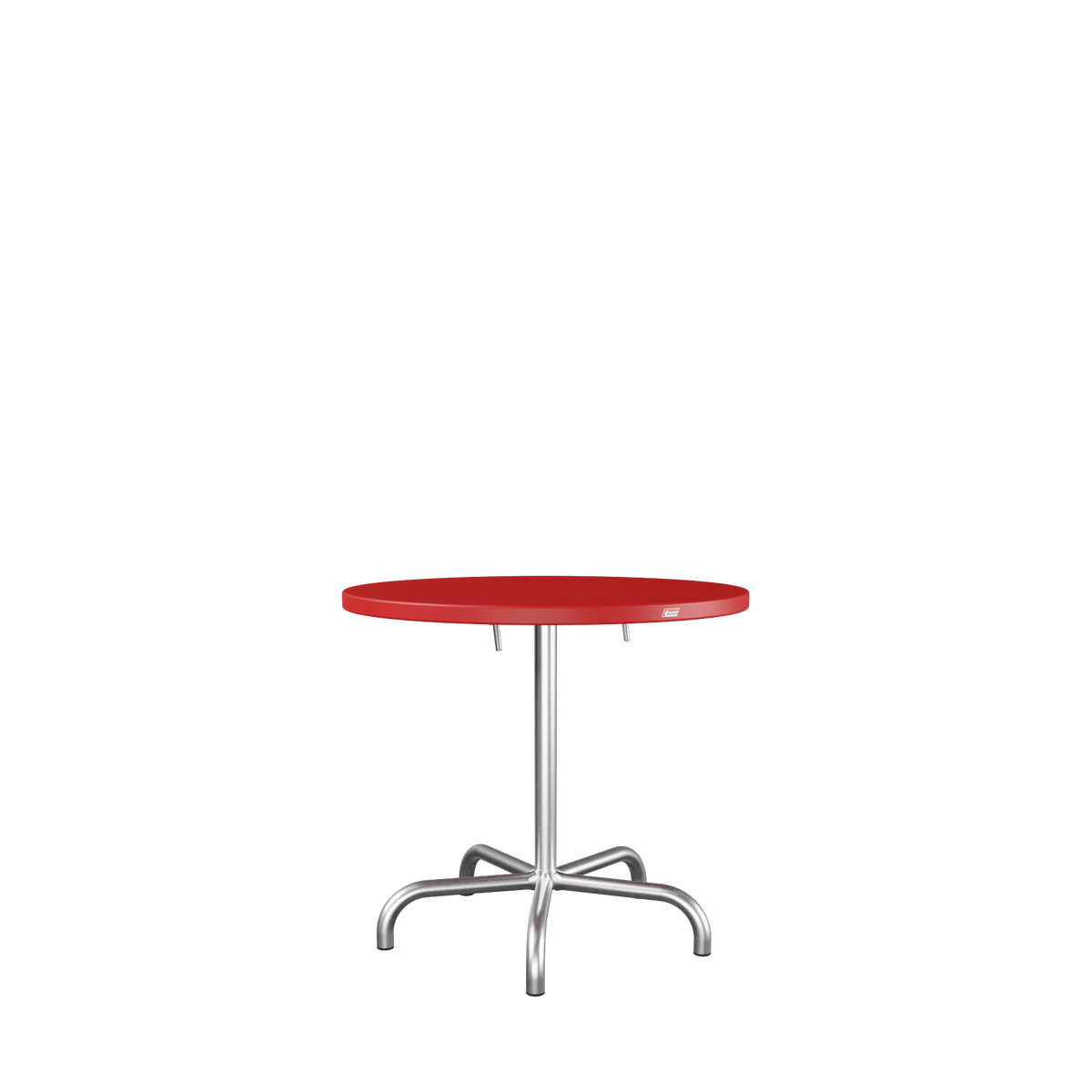Schaffner Säntis Metalltisch ø80 feuerverzinkt Rot