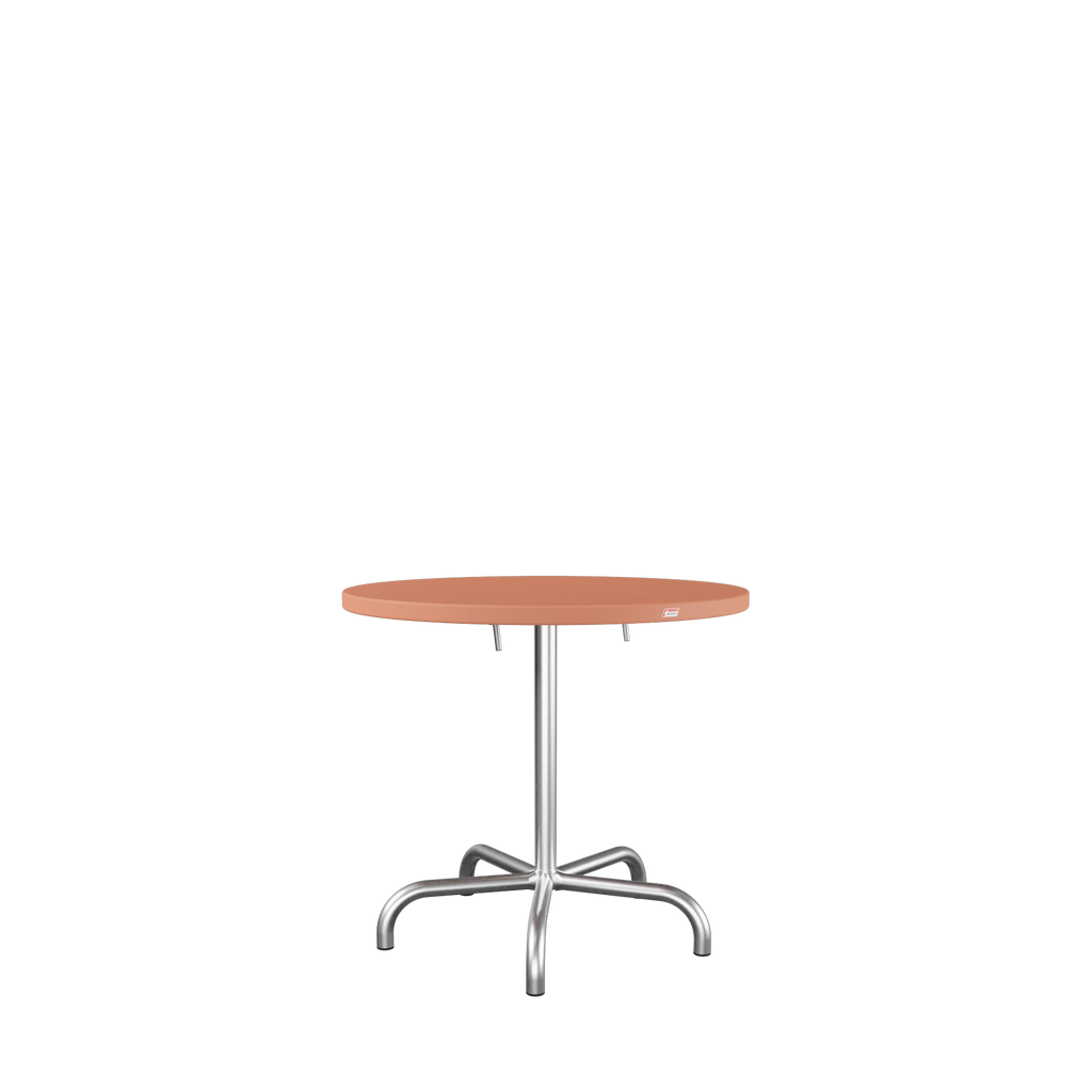 Schaffner Säntis Metalltisch ø80 feuerverzinkt Terracotta