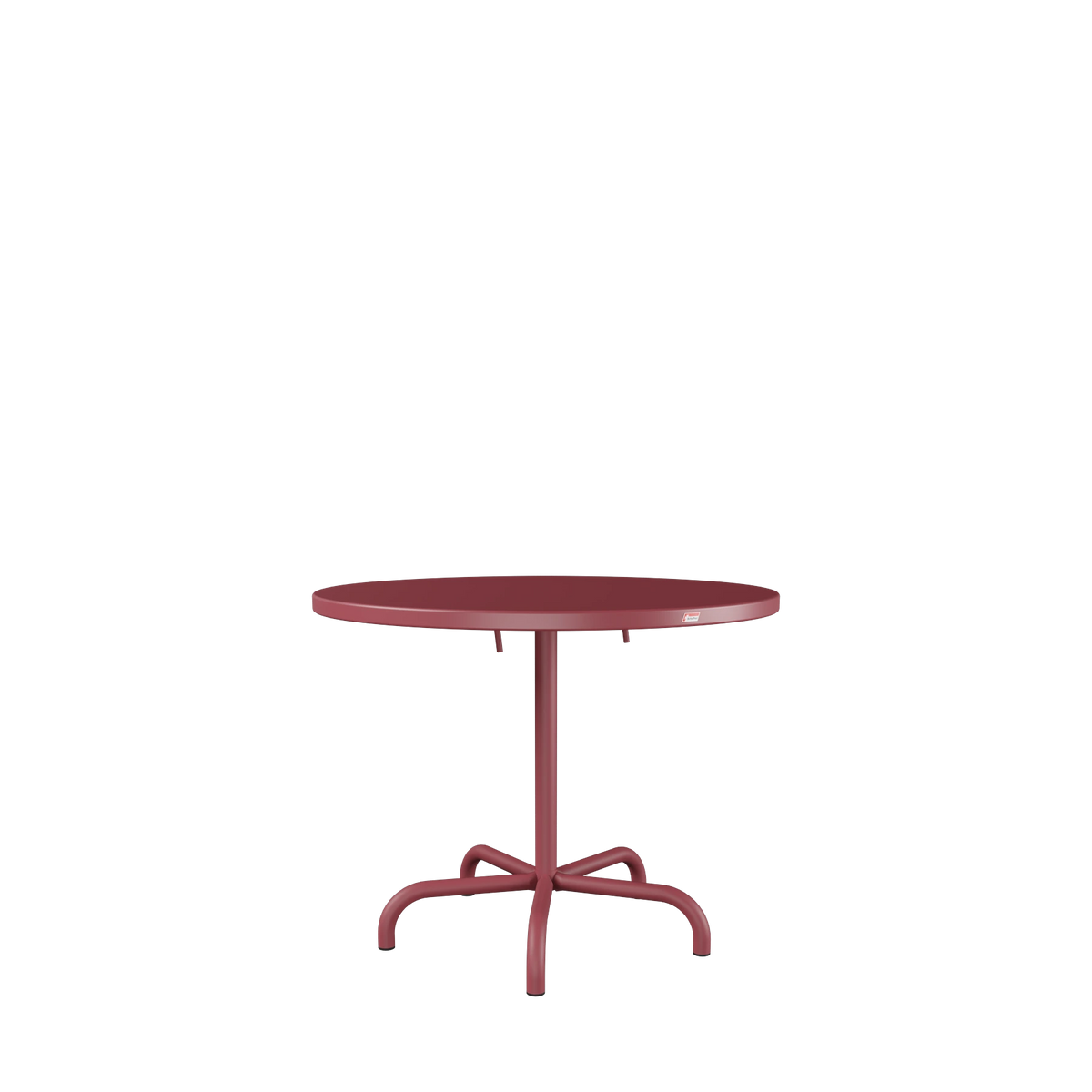 Schaffner Säntis Metalltisch ø92 beschichtet Bordeaux