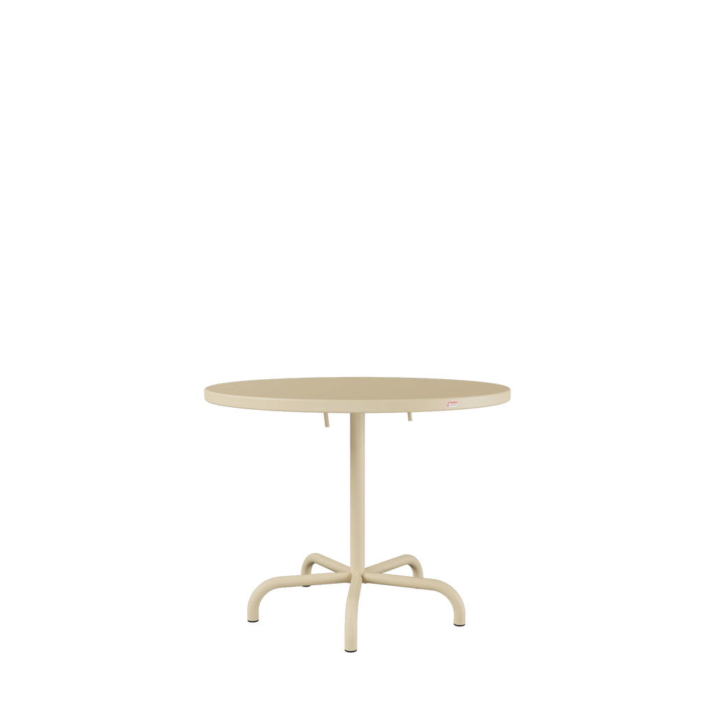 Schaffner Säntis Metalltisch ø92 beschichtet Pastellbraun