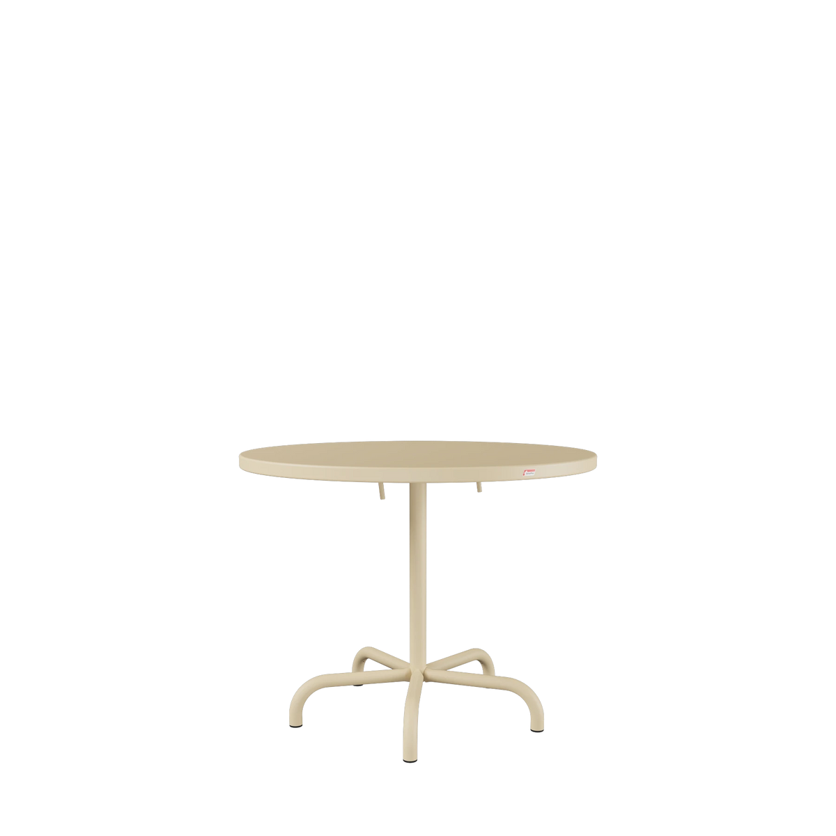 Schaffner Säntis Metalltisch ø92 beschichtet Pastellbraun