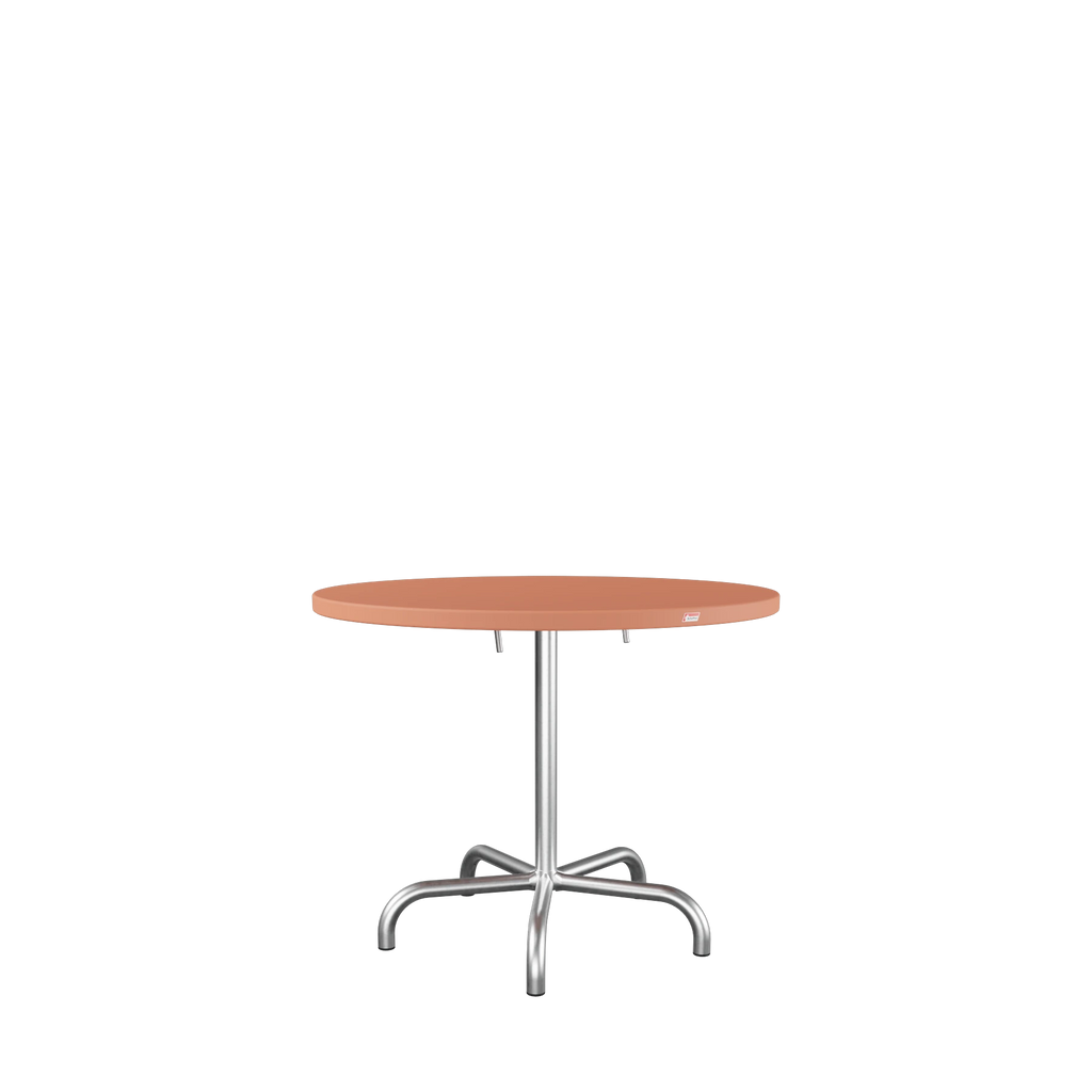 Schaffner Säntis Metalltisch ø92 feuerverzinkt Terracotta
