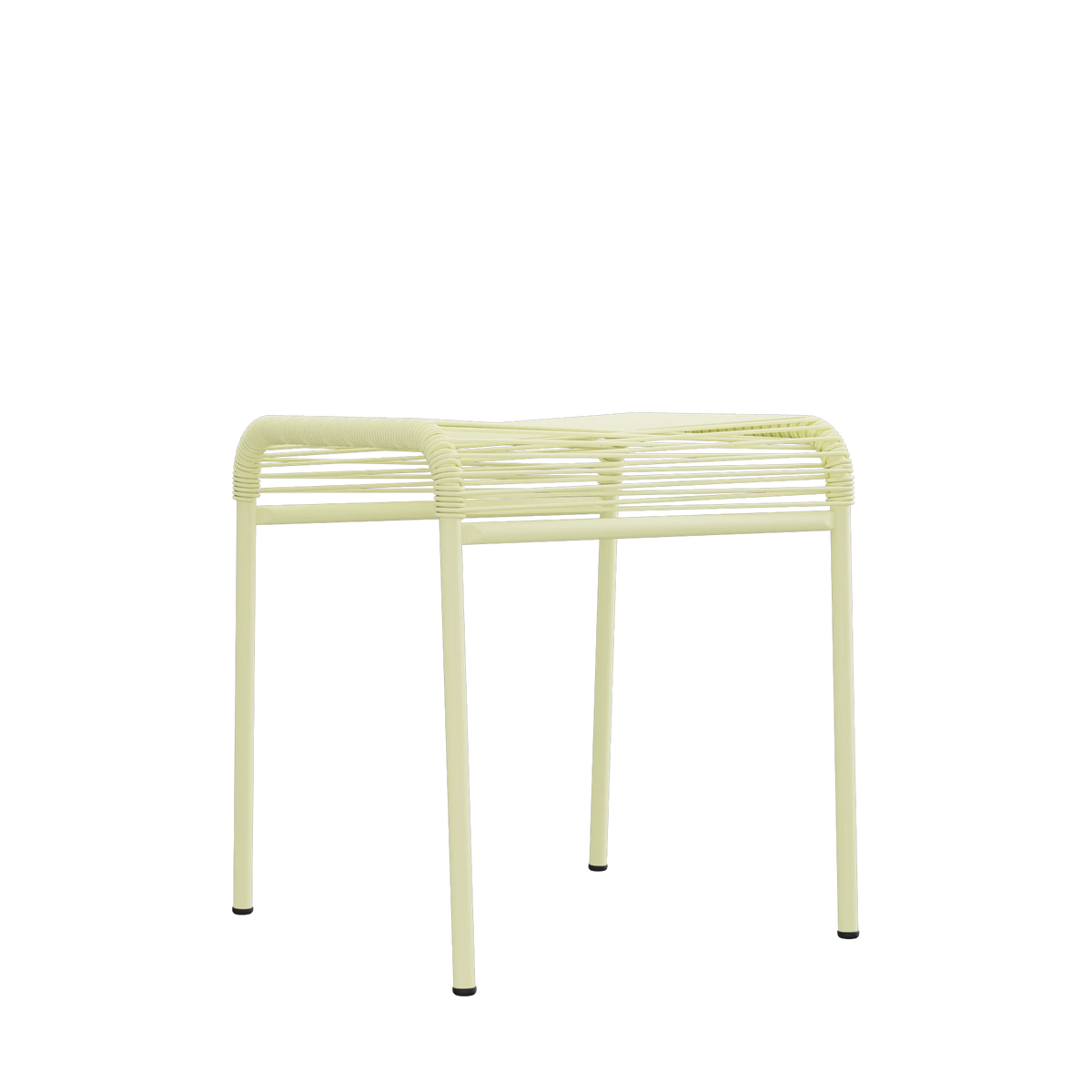 Schaffner Säntis Spaghetti-1er-Hocker beschichtet Buchsbaumgelb