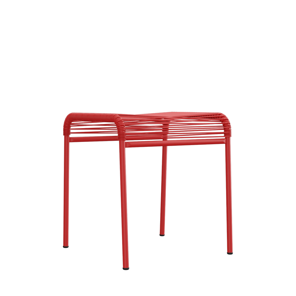 Schaffner Säntis Spaghetti-1er-Hocker beschichtet Rot