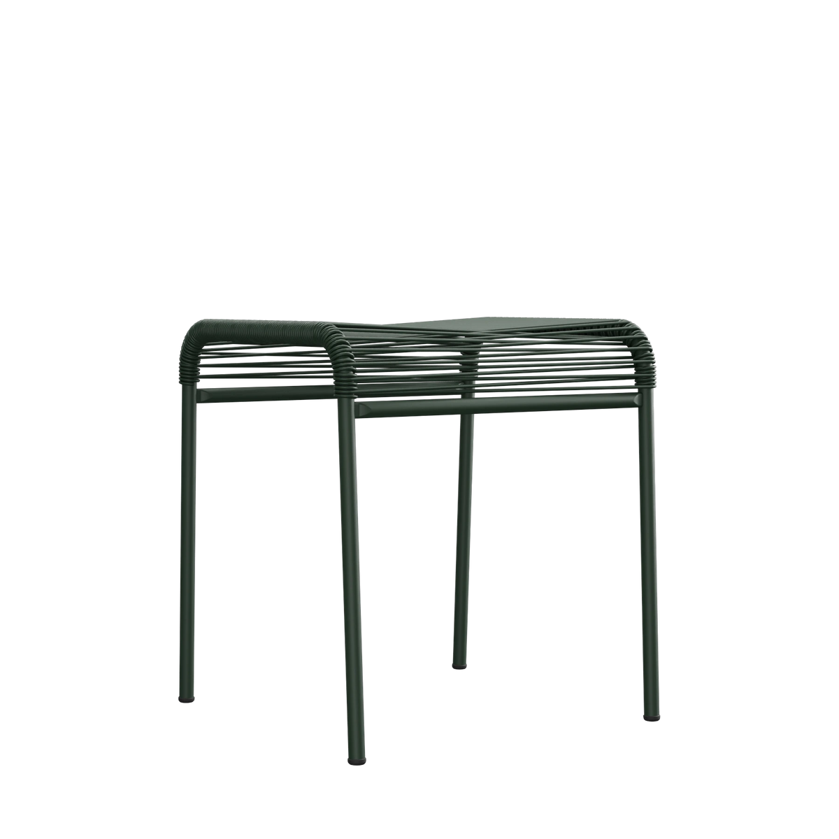 Schaffner Säntis Spaghetti-1er-Hocker beschichtet Tannengrün