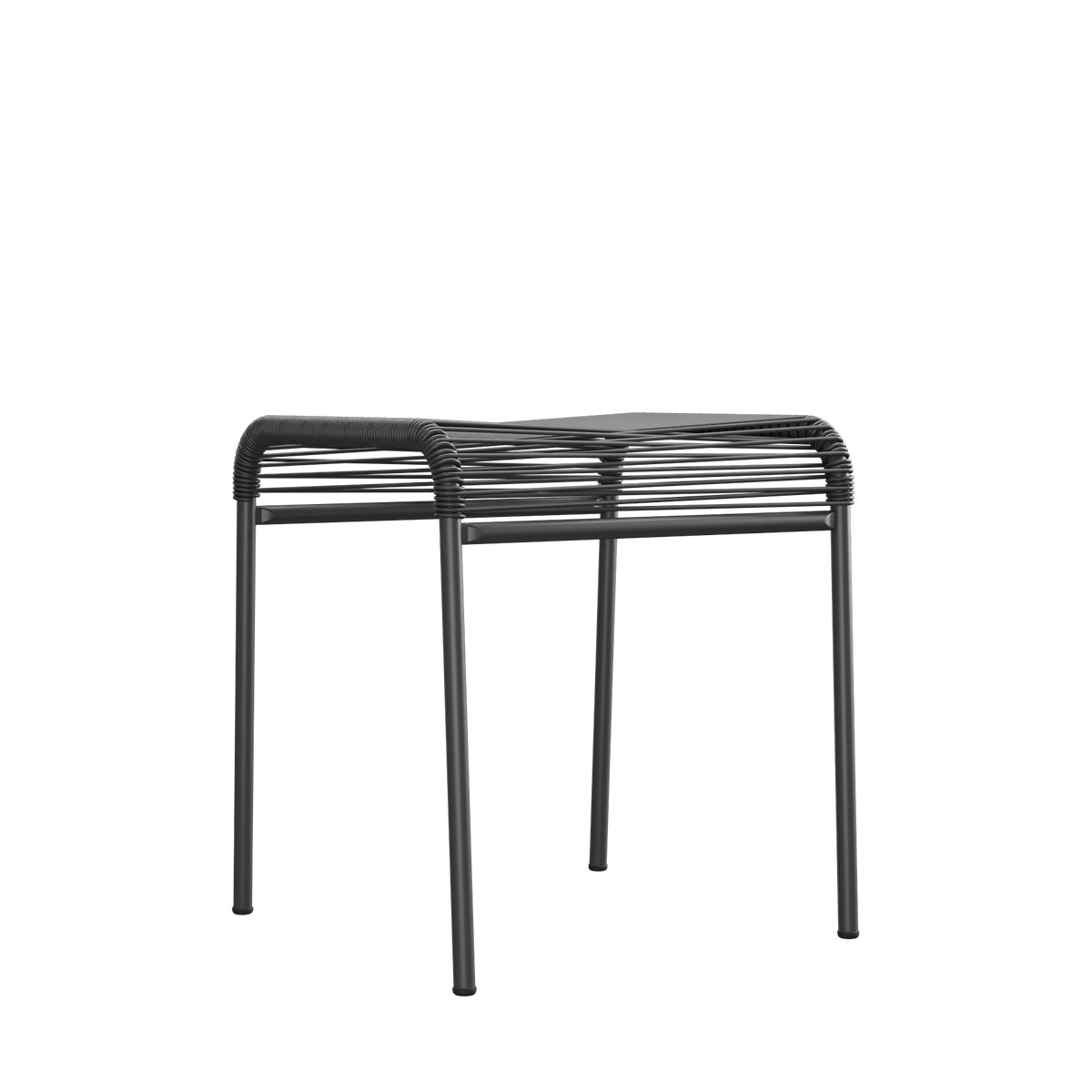 Schaffner Säntis Spaghetti-1er-Hocker beschichtet Anthrazit