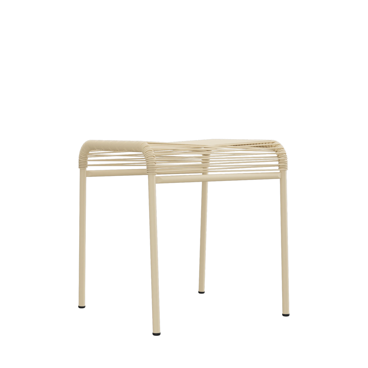 Schaffner Säntis Spaghetti-1er-Hocker beschichtet Pastellbraun